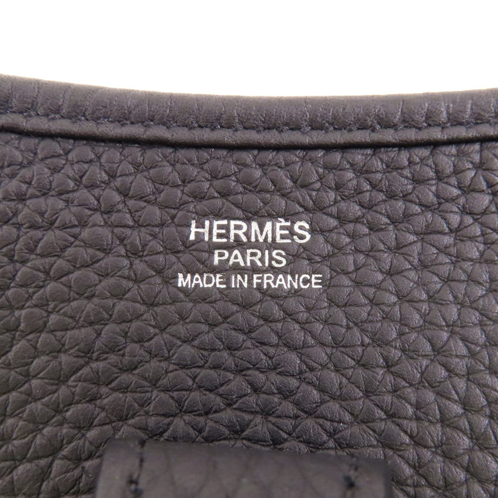 HERMES Clemence皮革Evelyne III 29銀扣肩背袋89 Noir