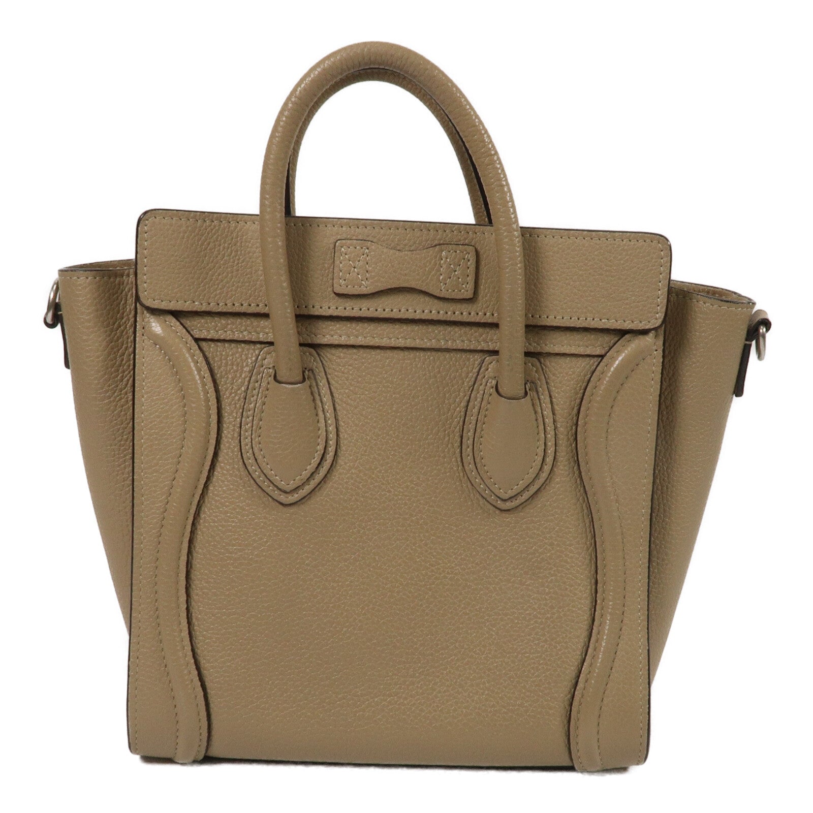 CELINE 牛皮皮革Nano Luggage手挽肩背兩用袋