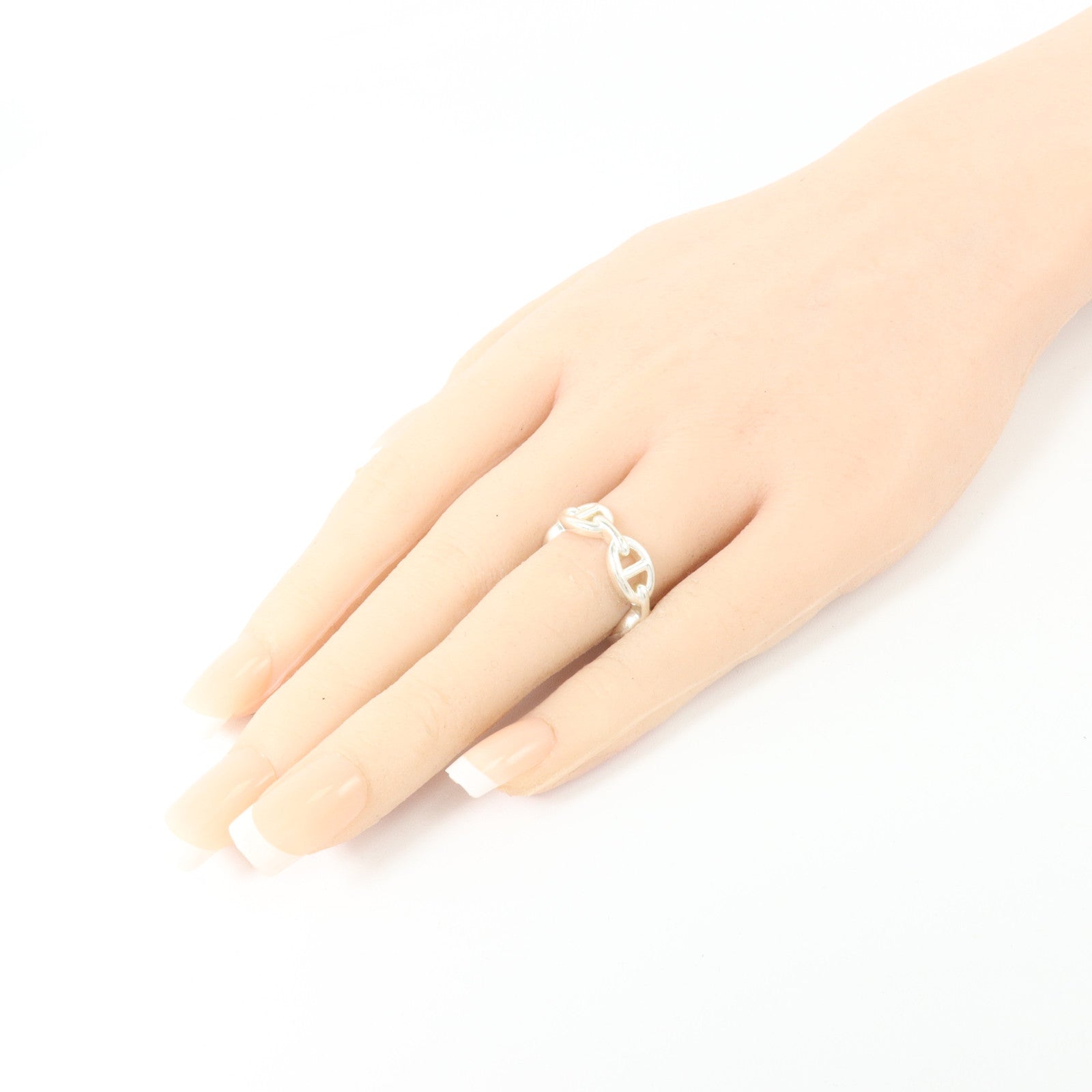 HERMES 925純銀Chaine D'Ancre Ring戒指