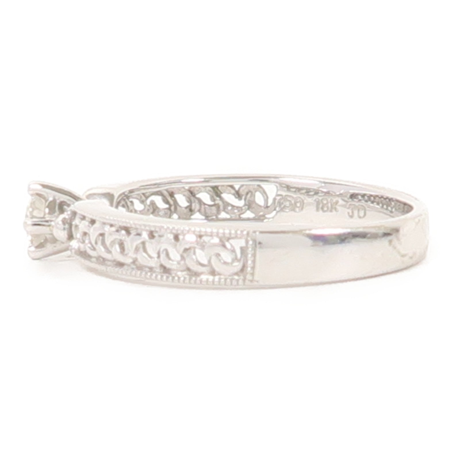 JEWELRY 【激減優惠】18K白金Diamond Ring 0.11ct鑽石戒指US#6