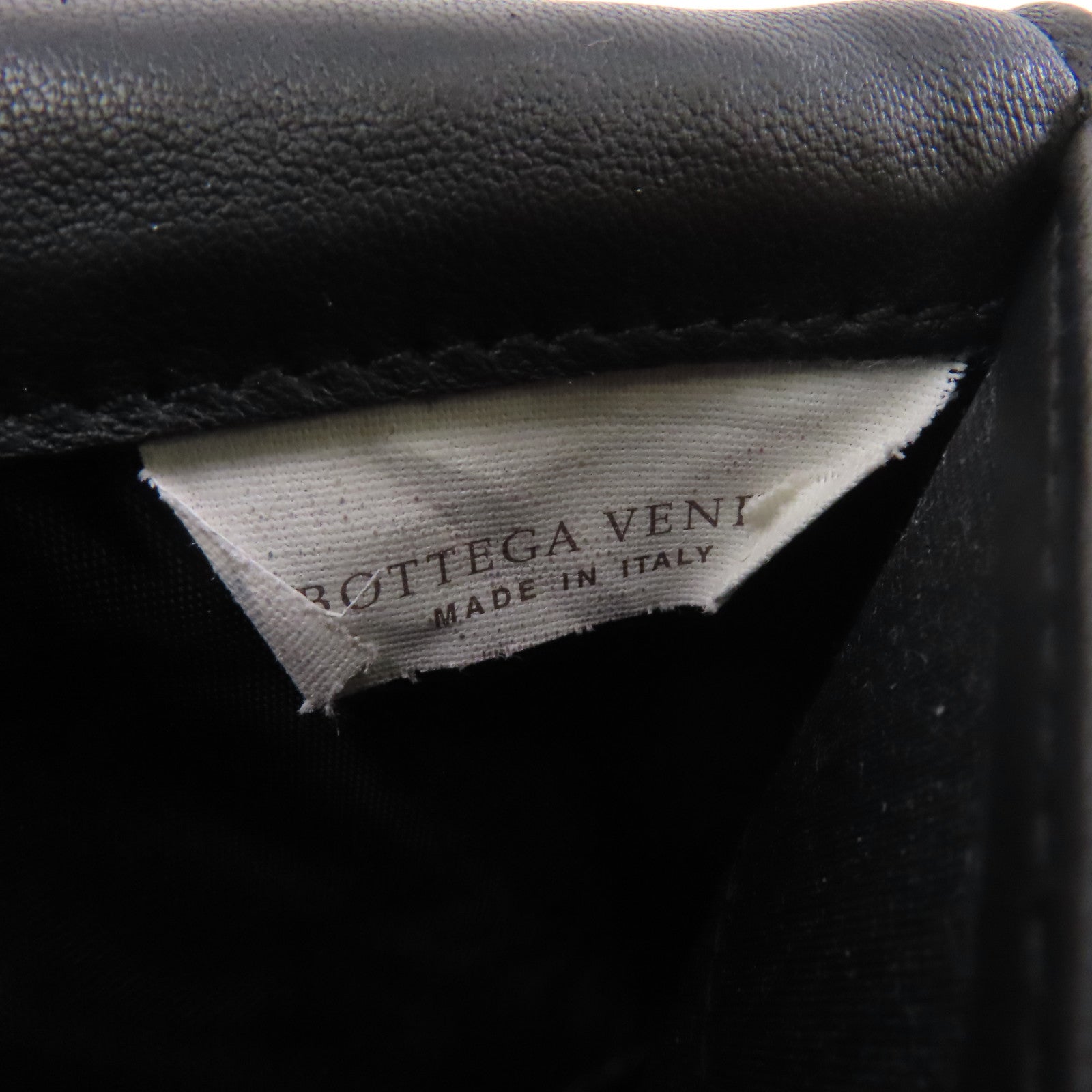 BOTTEGA VENETA 織紋皮革Long Wallet長錢包黑色