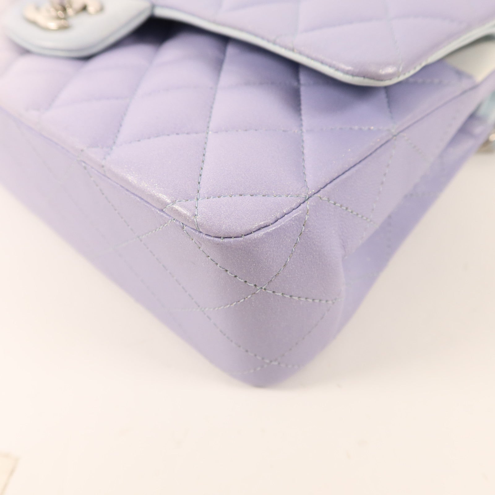 CHANEL 牛皮皮革Classic 25銀扣鏈帶肩背袋