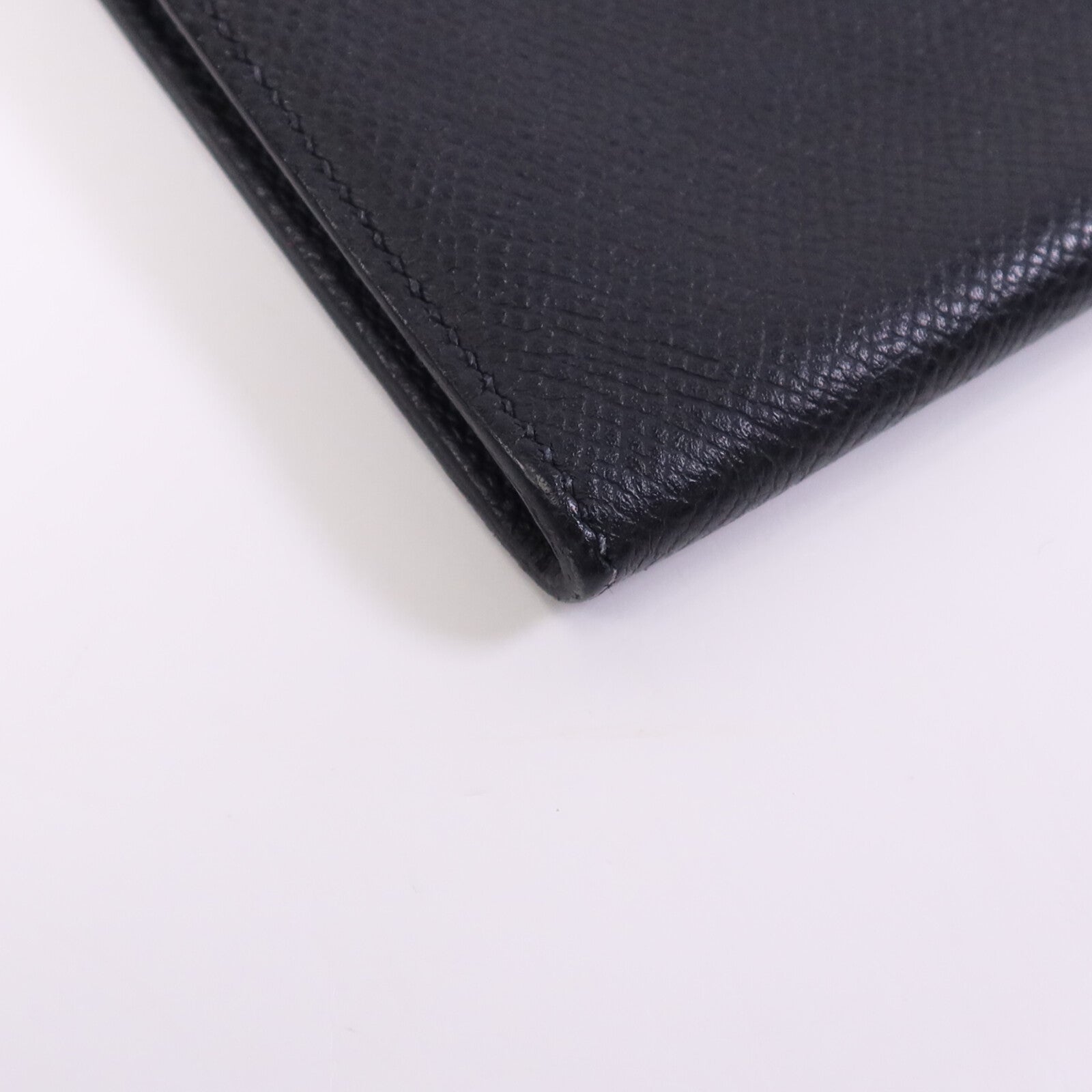 HERMES Epsom皮革Wallet銀扣錢包Noir