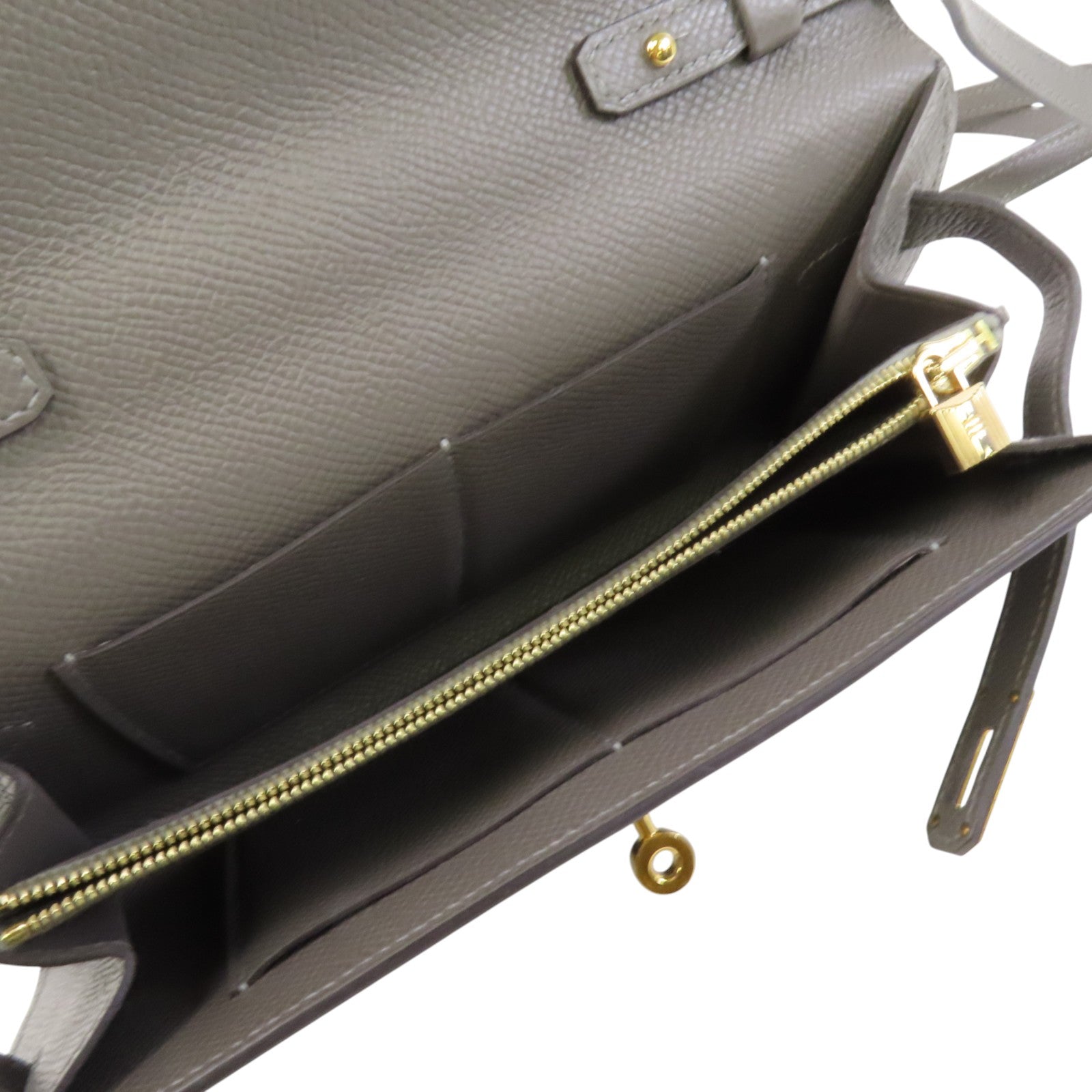 HERMES Epsom皮革Kelly To Go金扣肩背袋