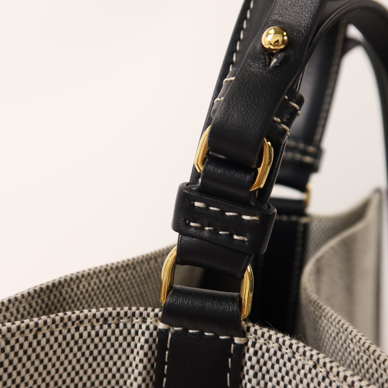 BURBERRY 帆布Small Peggy Bucket Bag手挽肩背兩用袋