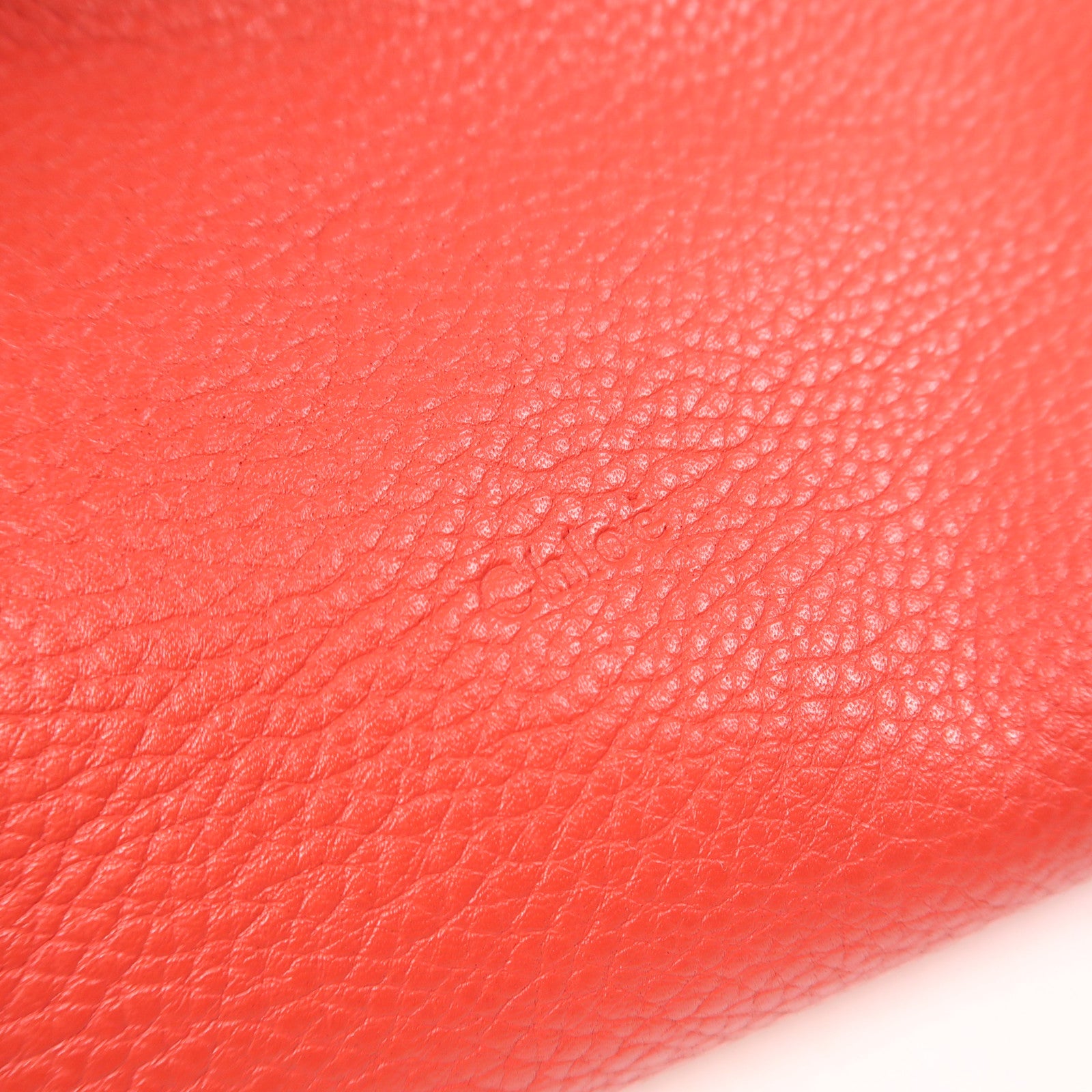 Chloe 【激減優惠】牛皮皮革Handbag金扣手挽袋