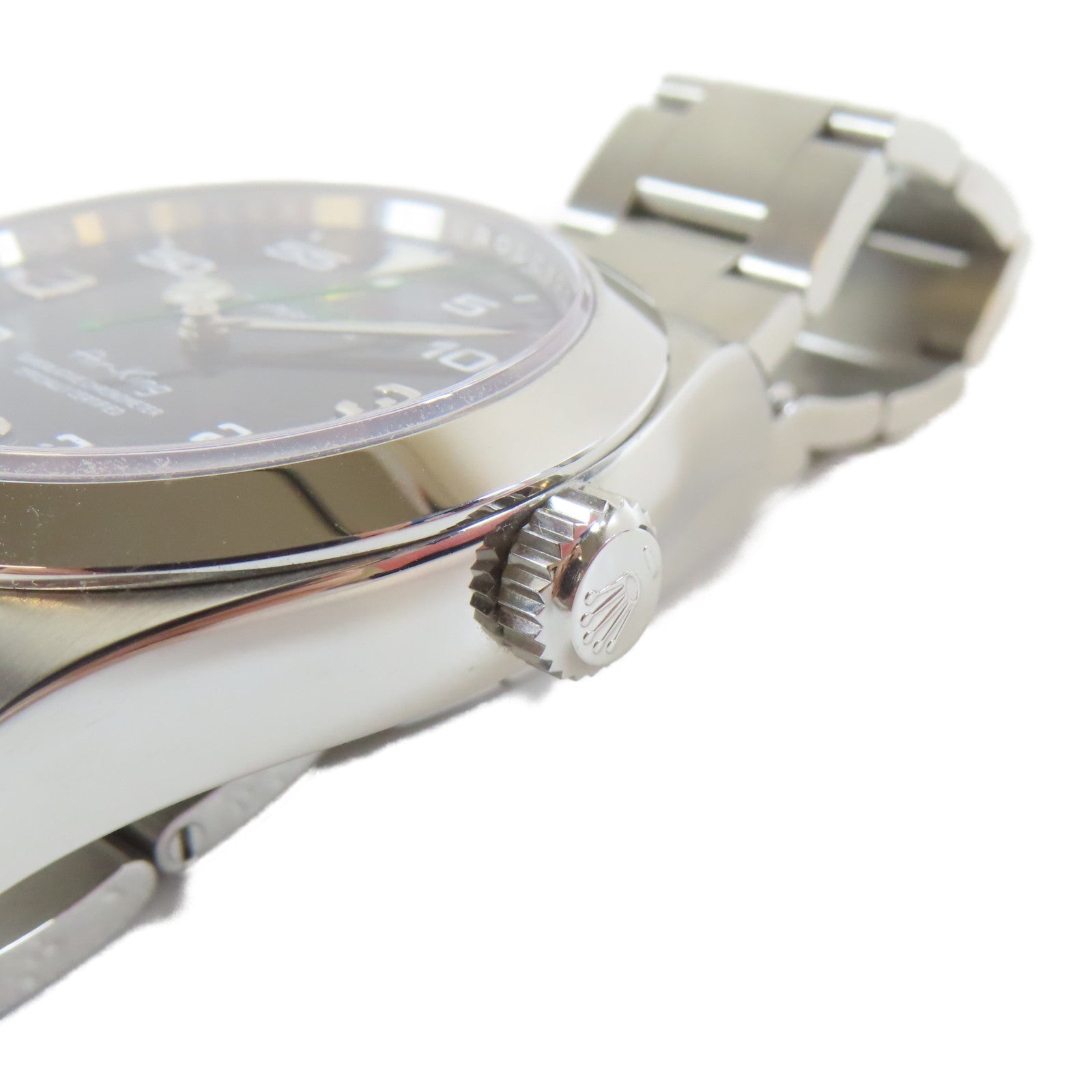 ROLEX Air King不鏽鋼手錶自動機芯黑色