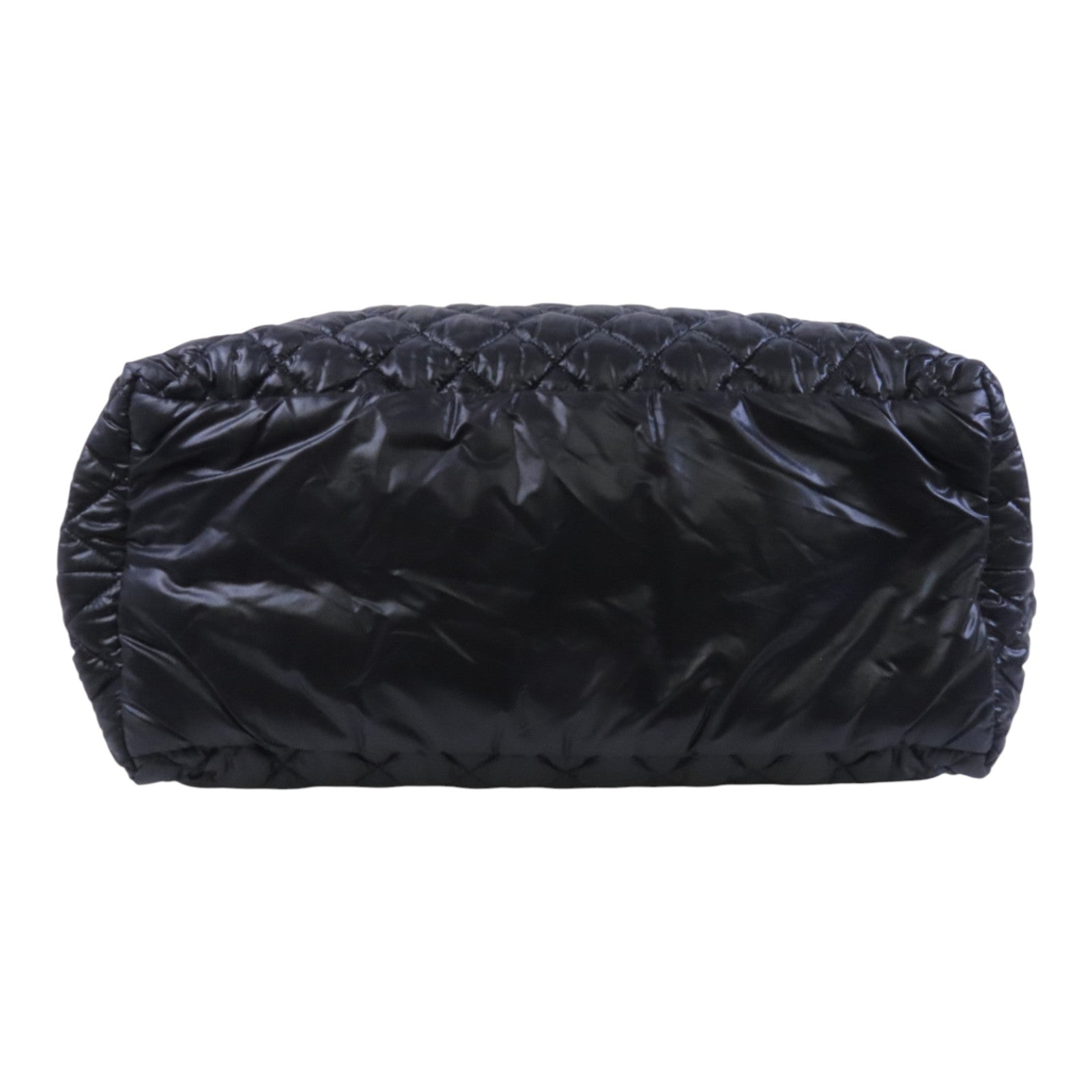 CHANEL 尼龍Coco Cocoon Large銀扣肩背袋