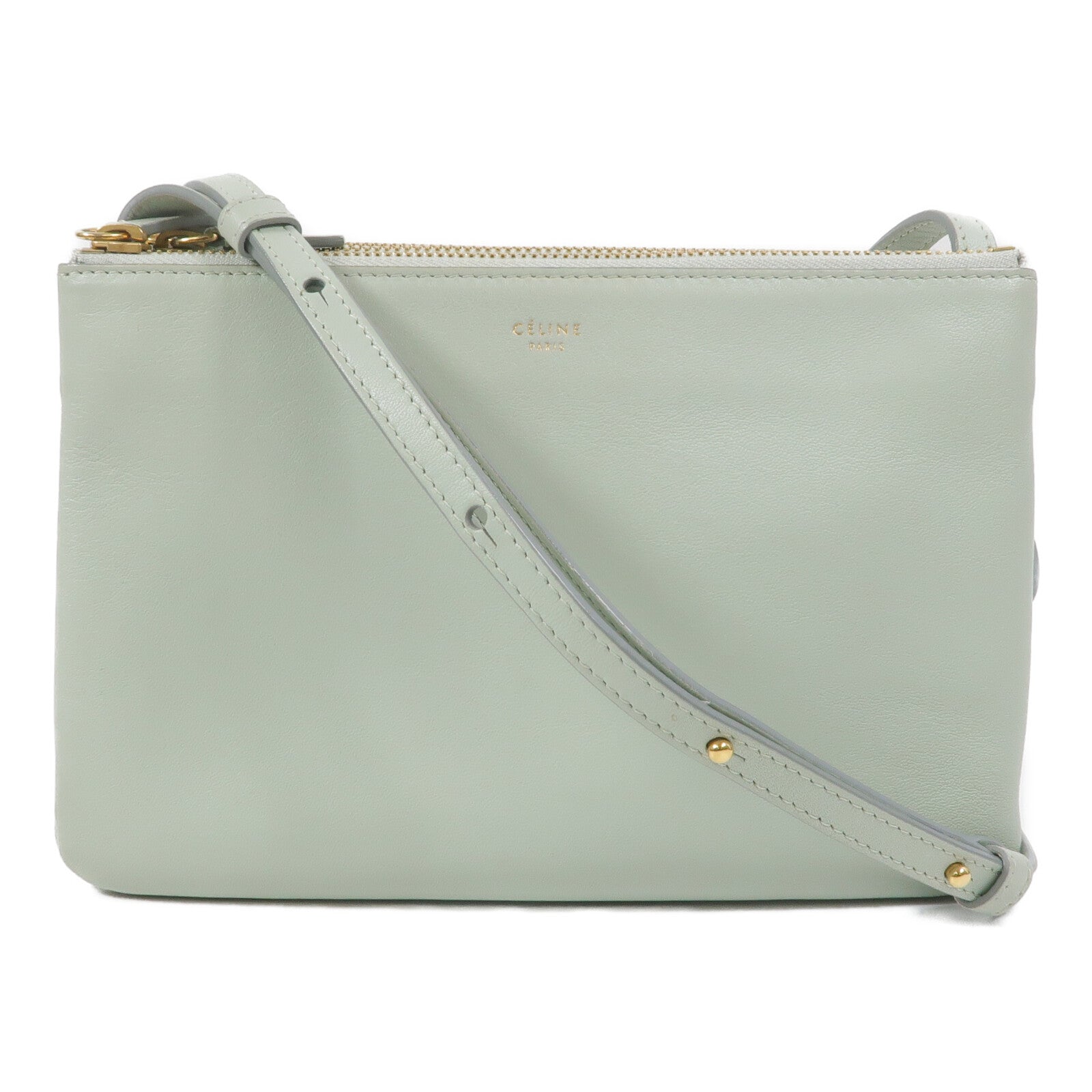 CELINE 羊皮皮革Trio Small肩背袋