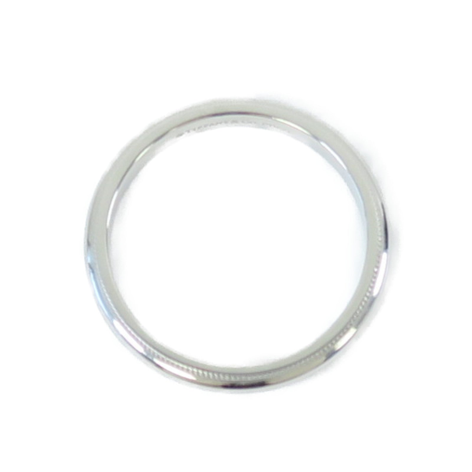 TIFFANY＆CO 【激減優惠】PT950鉑金Milg Rain Wedding Band Ring 5.9g戒指US#8.75銀色