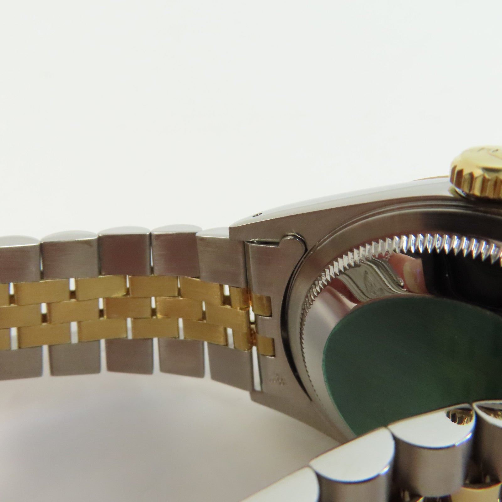ROLEX Datejust 18K黃金/不鏽鋼手錶自動機芯銀色