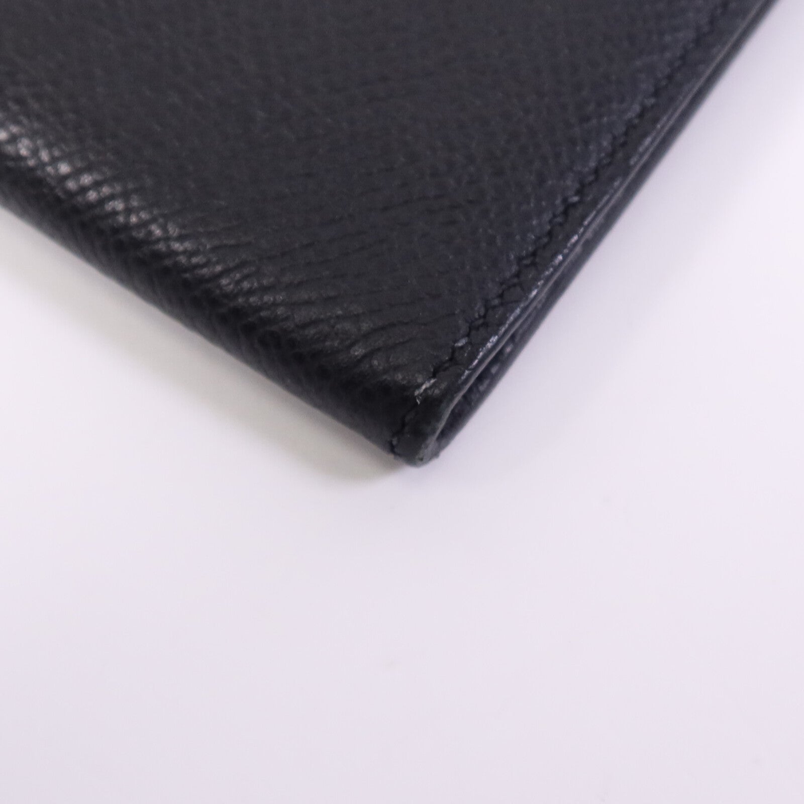 HERMES Epsom皮革Wallet銀扣錢包Noir