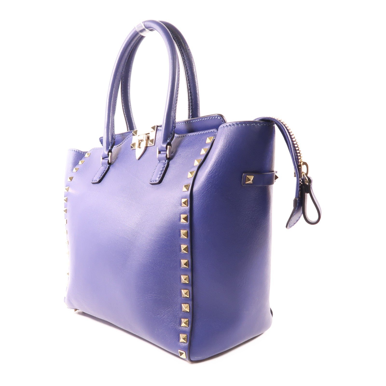 Valentino 牛皮皮革2 Way Shoulder金扣手挽肩背兩用袋