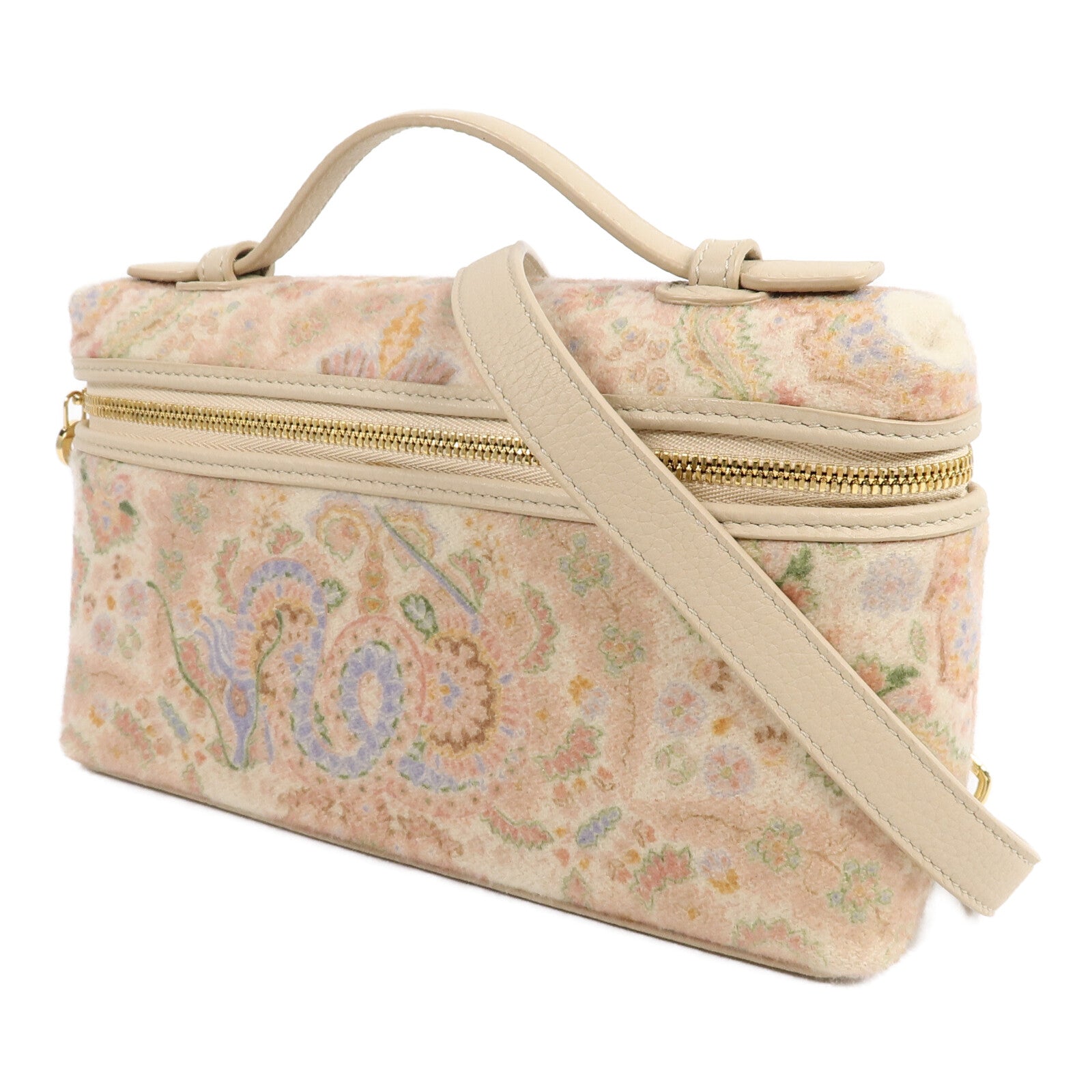Loro Piana 天鵝絨Extra Pocket L27手挽肩背兩用袋