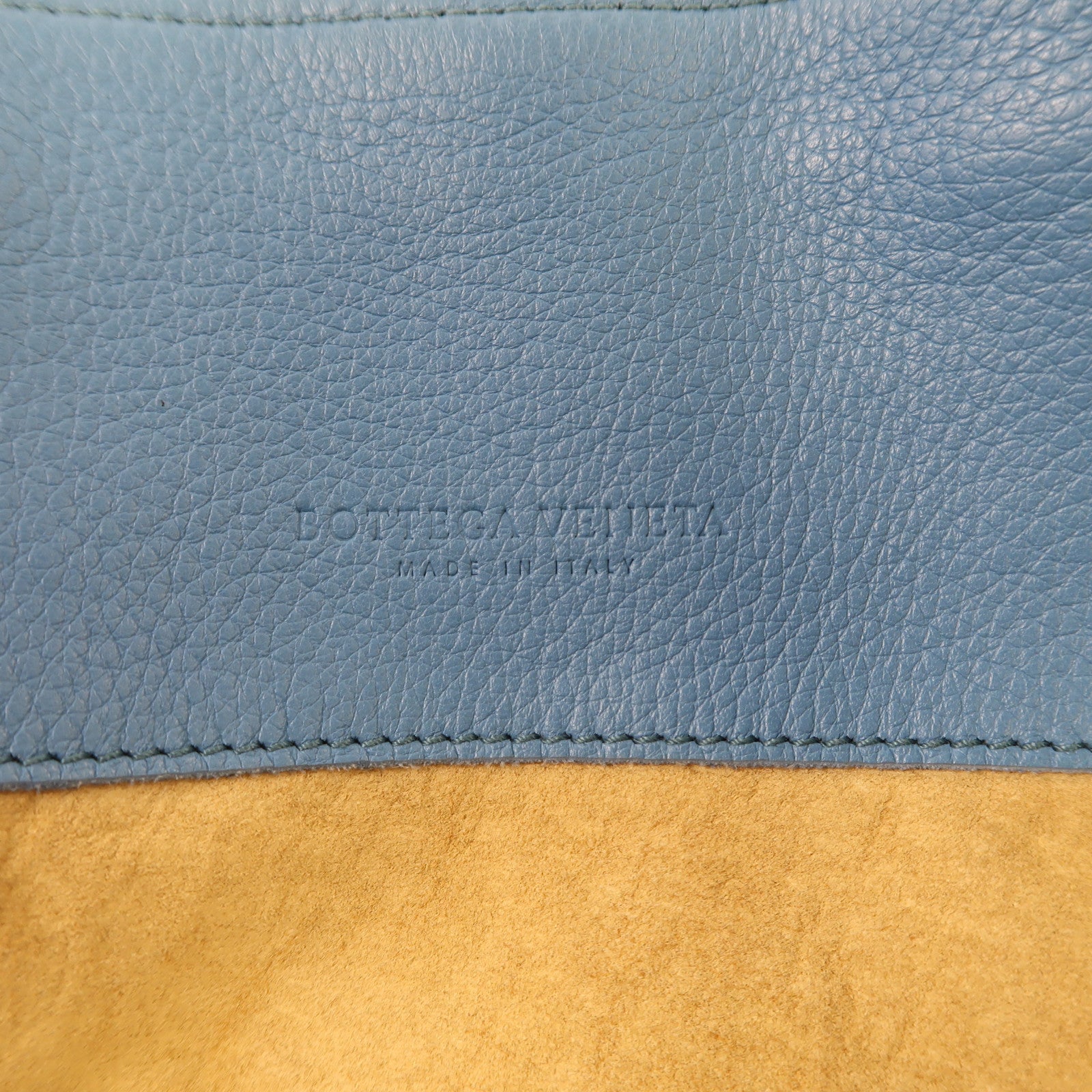 BOTTEGA VENETA 【激減優惠】牛皮皮革Hand Bag手挽袋藍色
