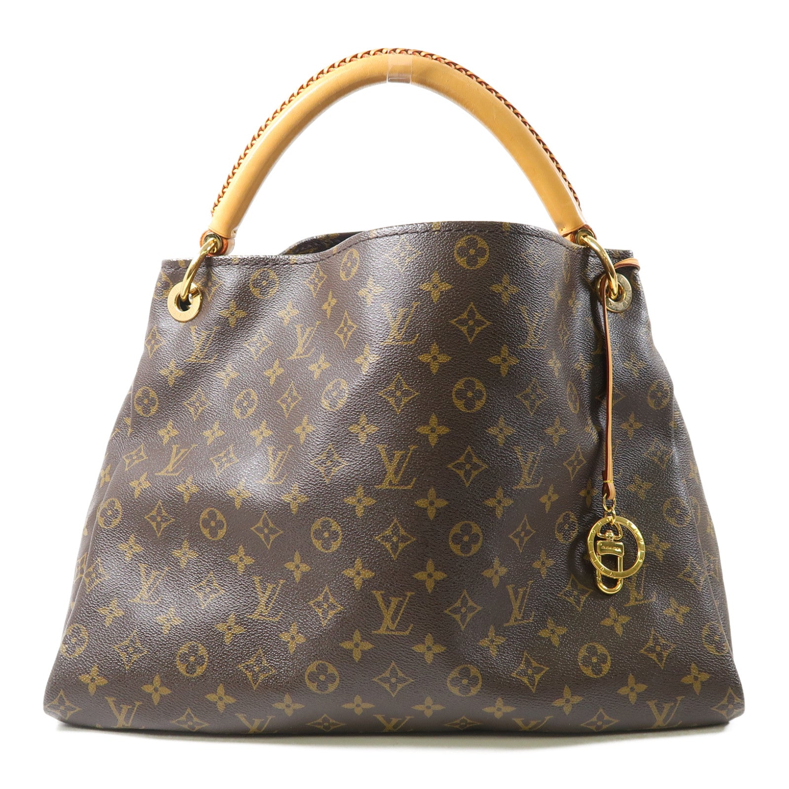 LOUIS VUITTON Monogram Artsy MM金扣肩背袋啡色