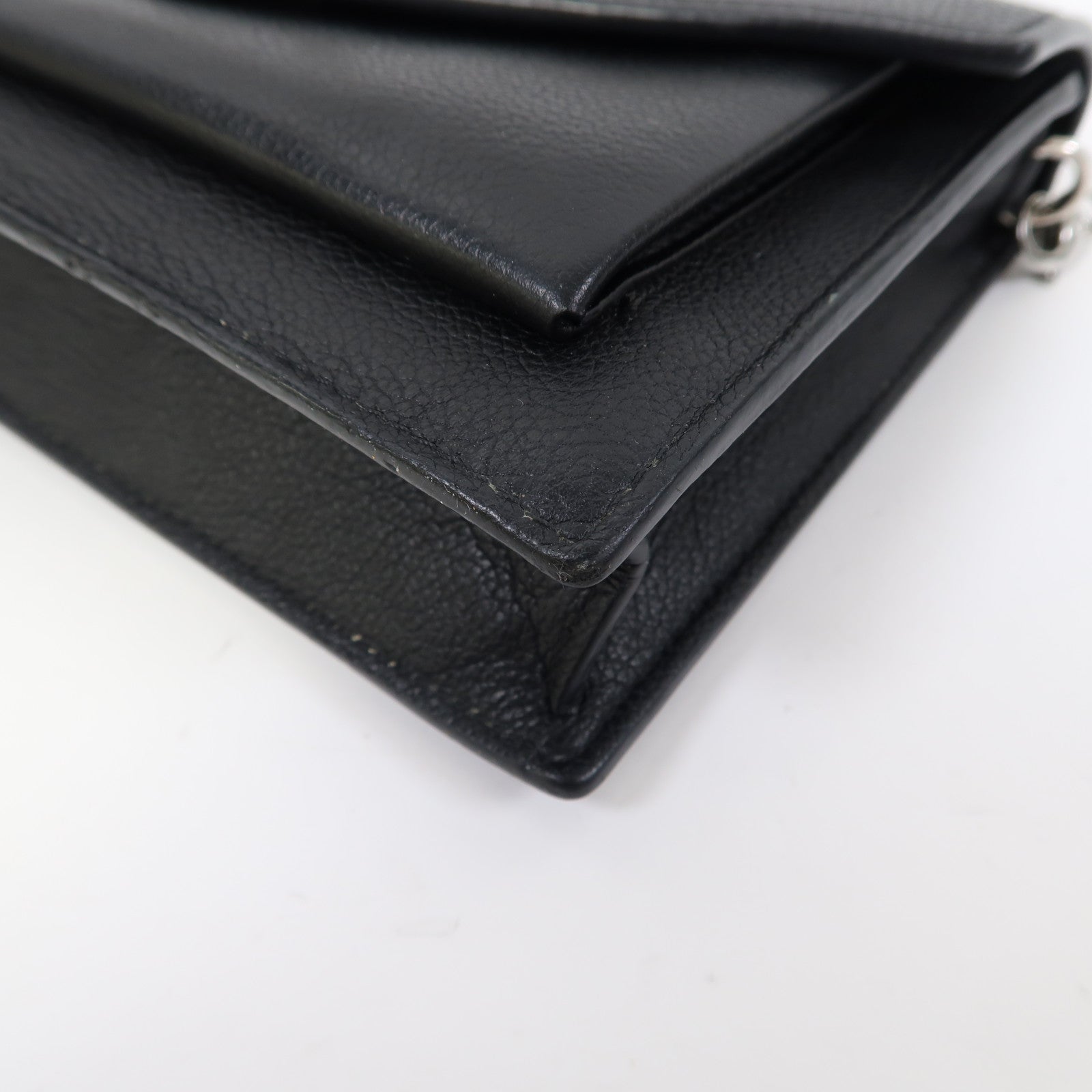 LOUIS VUITTON 【激減優惠】牛皮皮革Mylockme Chain Pochette銀扣鏈帶肩背袋黑色