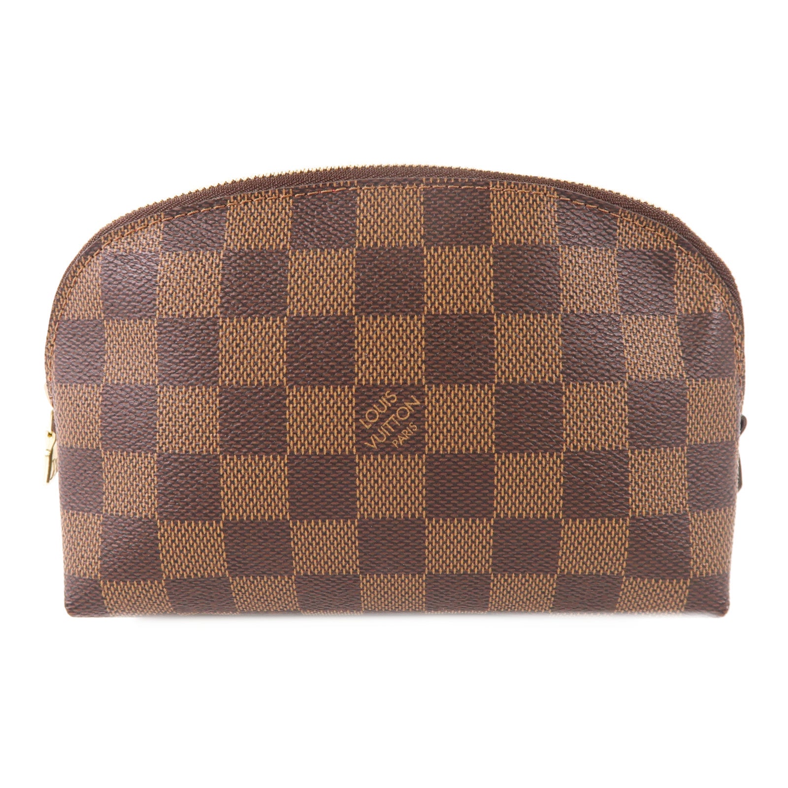 LOUIS VUITTON Damier Make Up Bag PM金扣化妝袋