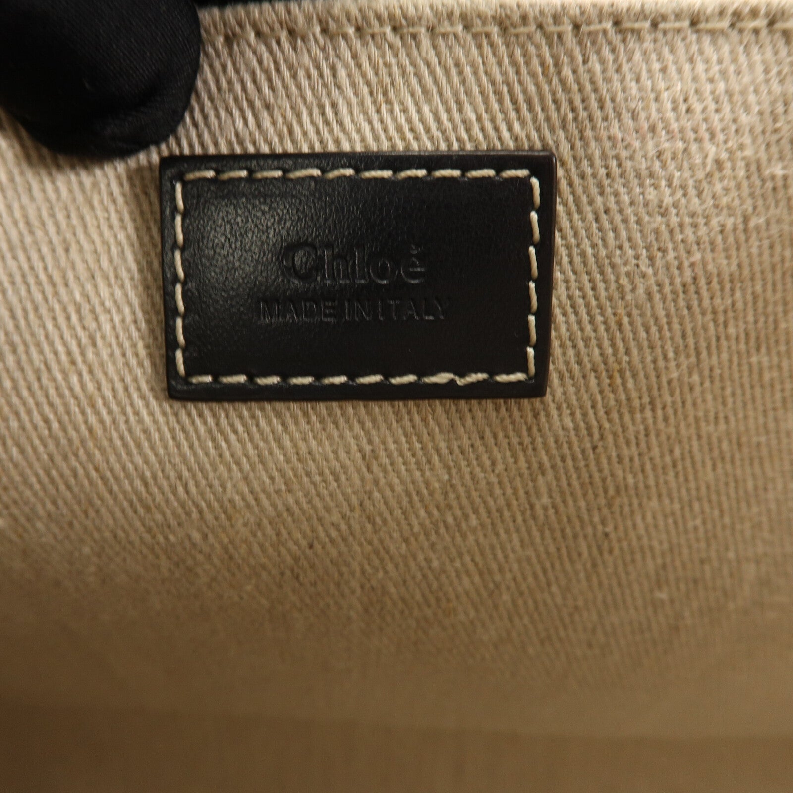 Chloe 帆布Woody Medium手挽袋