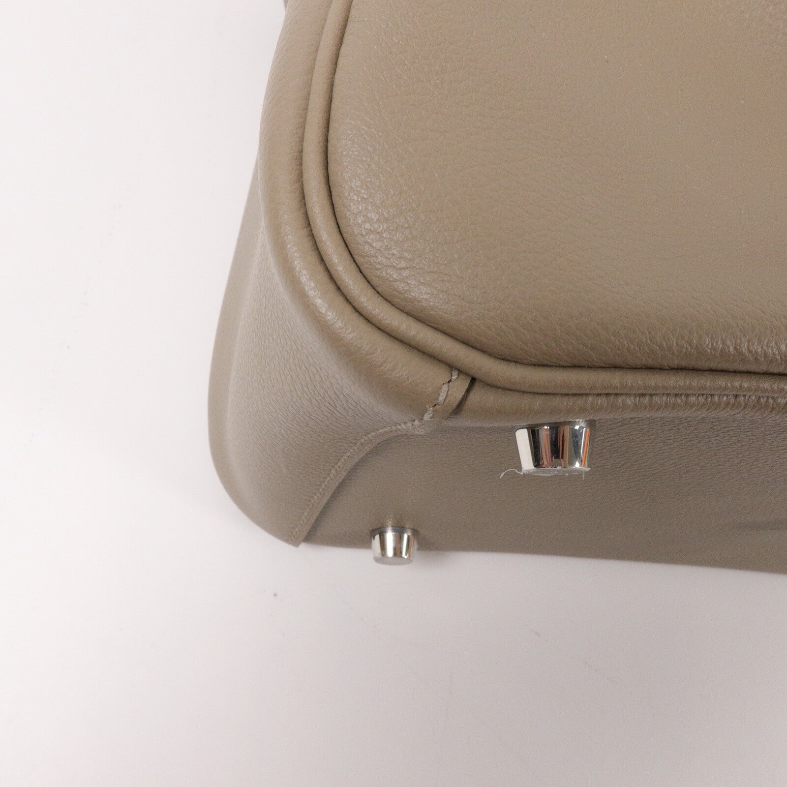 HERMES Evercolor皮革Lindy 26手挽肩背兩用袋Gris Asphalte