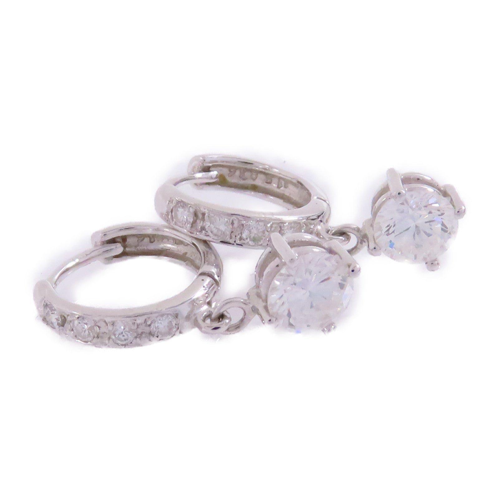 JEWELRY 【激減優惠】18K白金/鑽石Diamond Earrings耳環