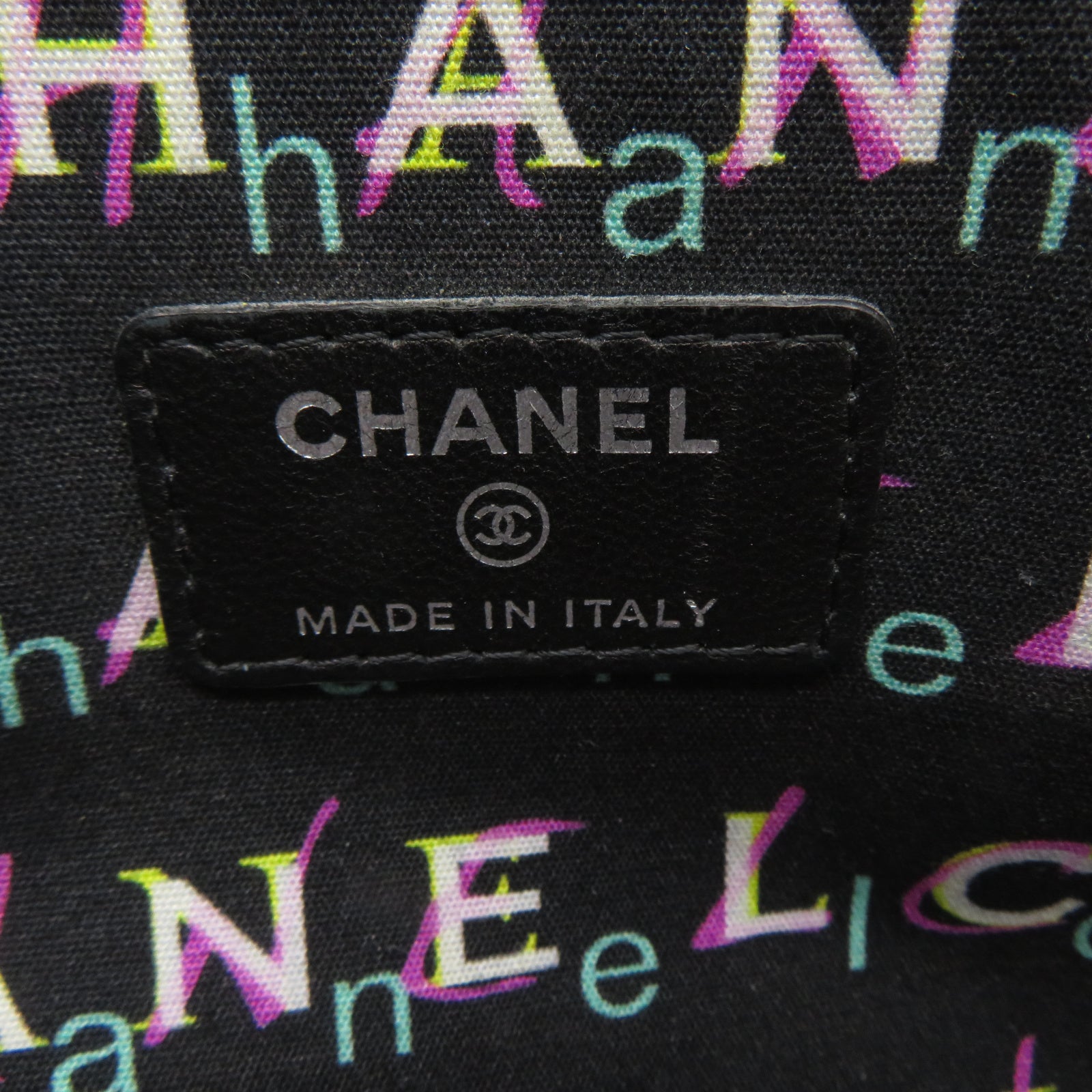 CHANEL 【激減優惠】菱格羊皮皮革Chain Shoulder銀扣鏈帶肩背袋黑色