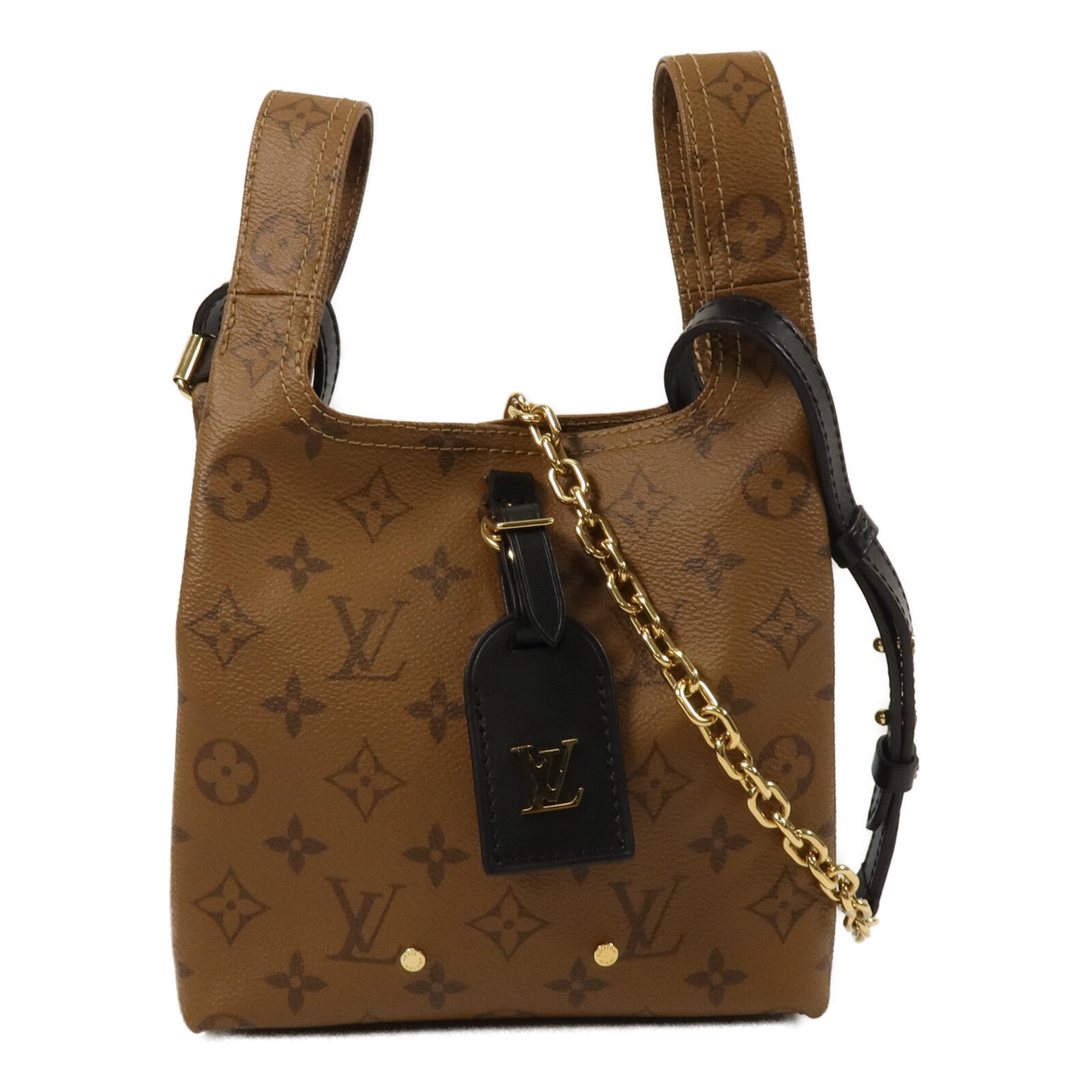 LOUIS VUITTON Monogram Reverse Atlantis BB手挽肩背兩用袋
