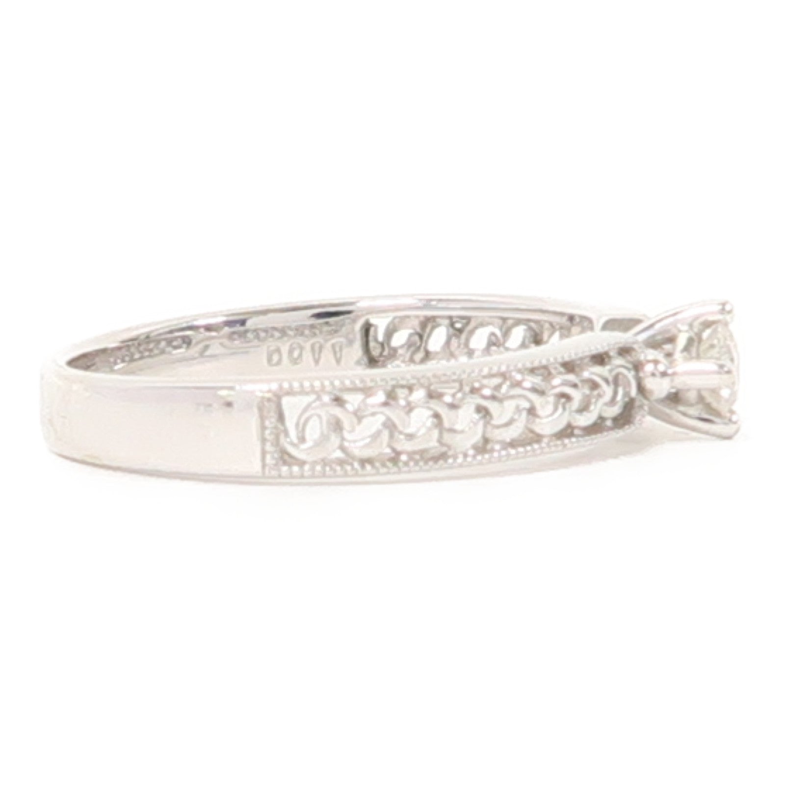 JEWELRY 【激減優惠】18K白金Diamond Ring 0.11ct鑽石戒指US#6