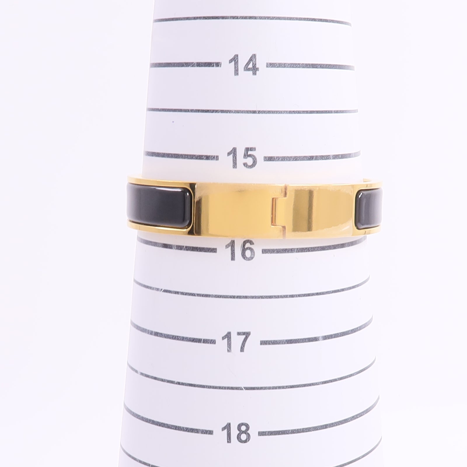 HERMES 金屬/琺瑯Clic H Bracelet手鐲Noir