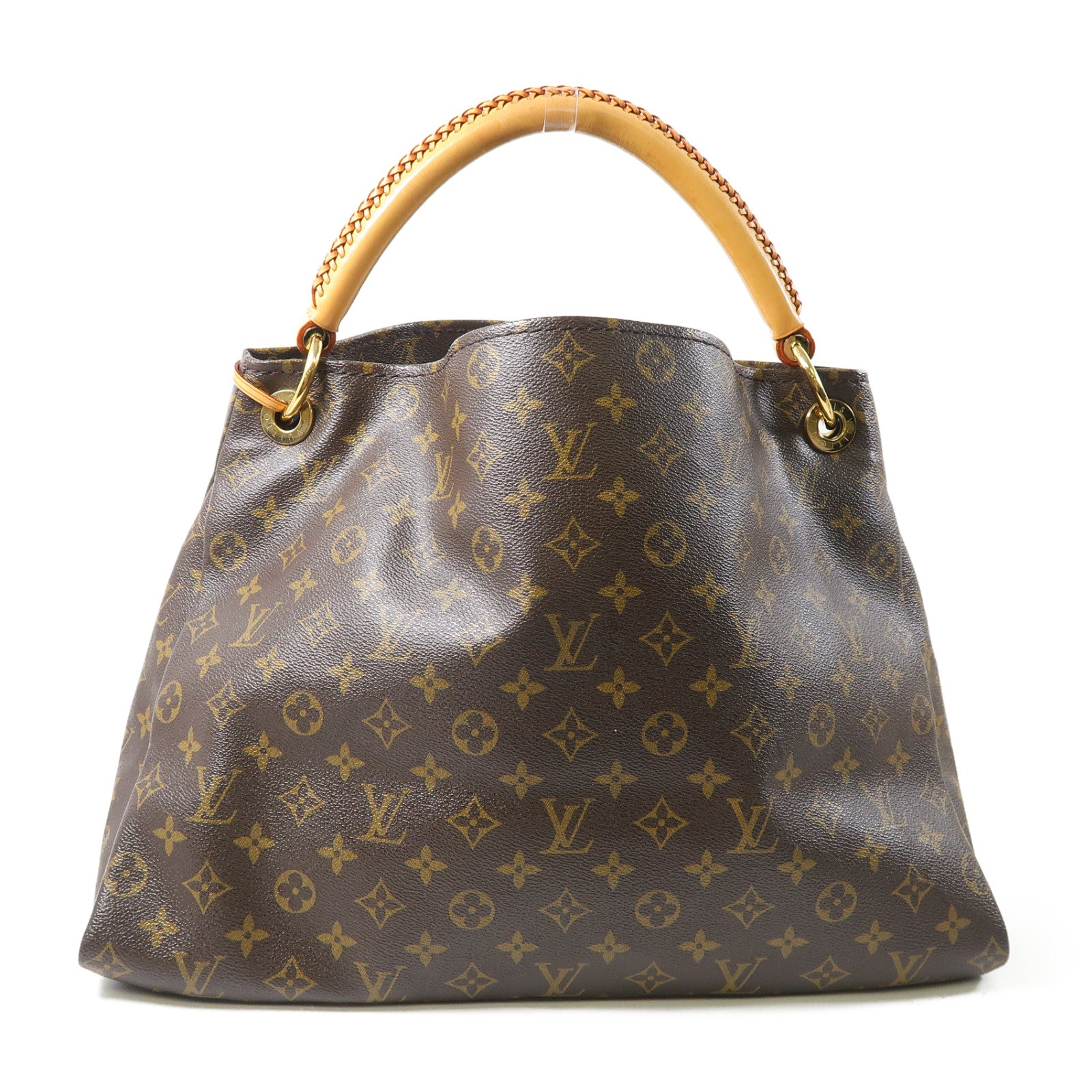 LOUIS VUITTON Monogram Artsy MM金扣肩背袋啡色