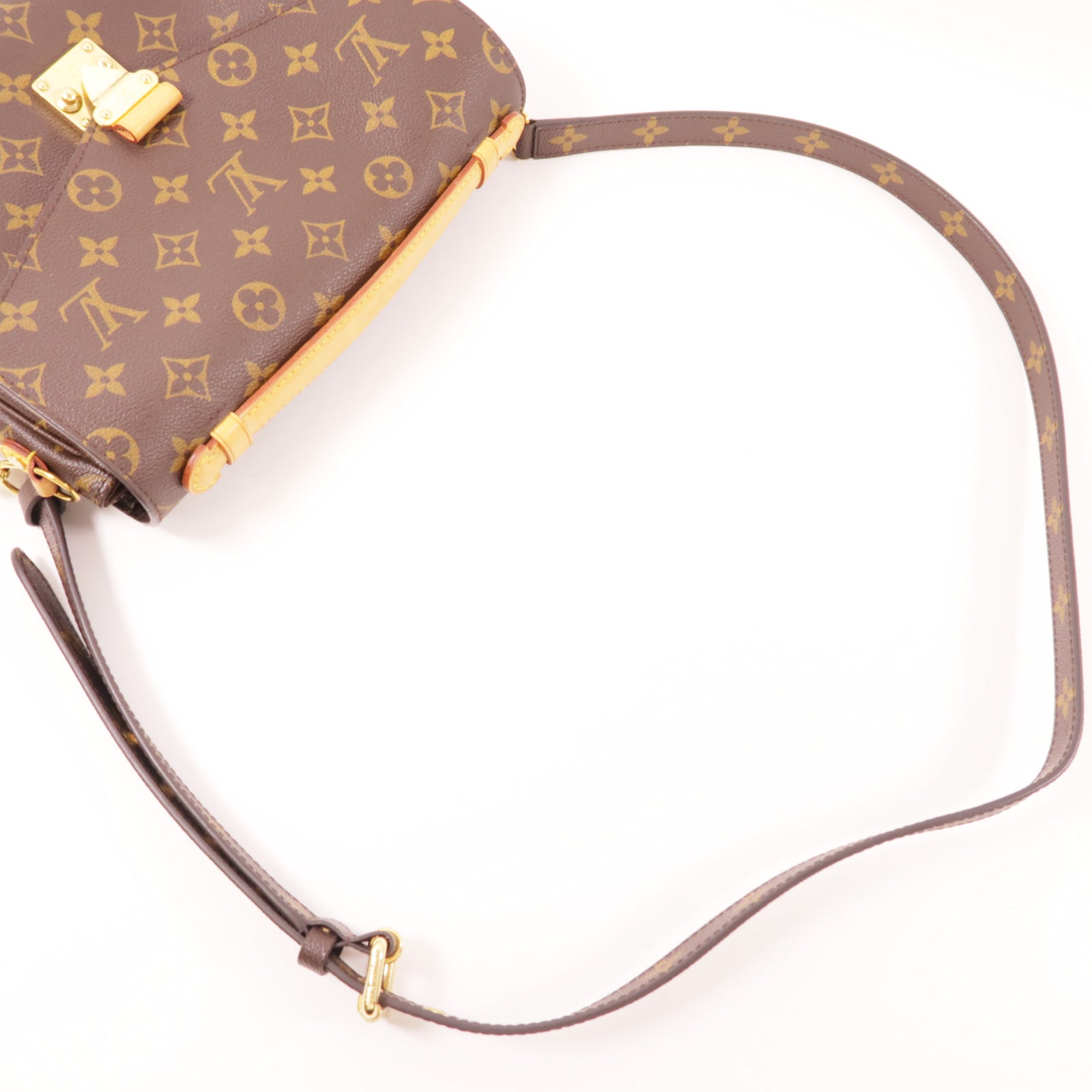 LOUIS VUITTON LV GHW Pochette Metis MM 2 Way Bag M44875 Monogram Brown
