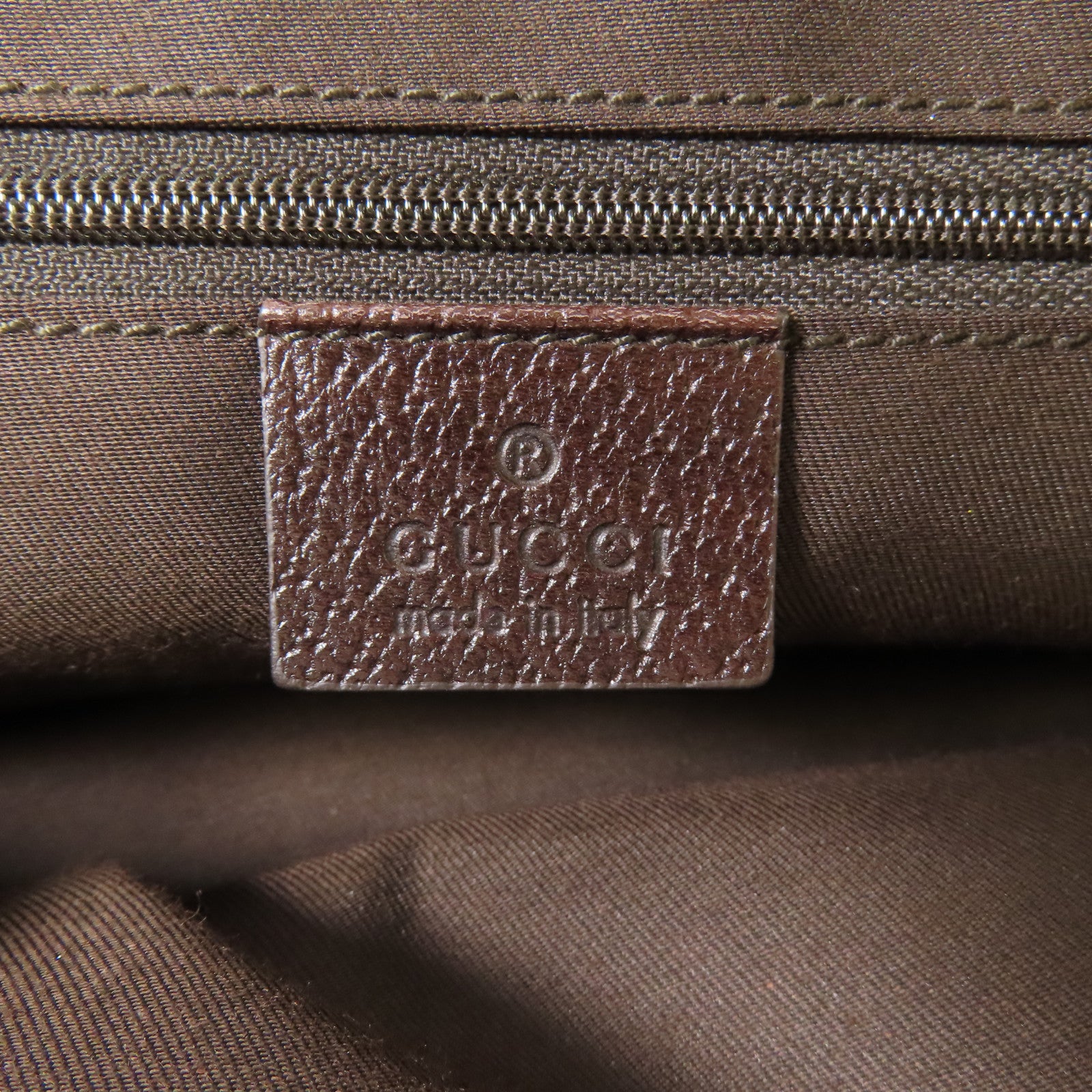 GUCCI 帆布Mini Boston Bag金扣肩背袋