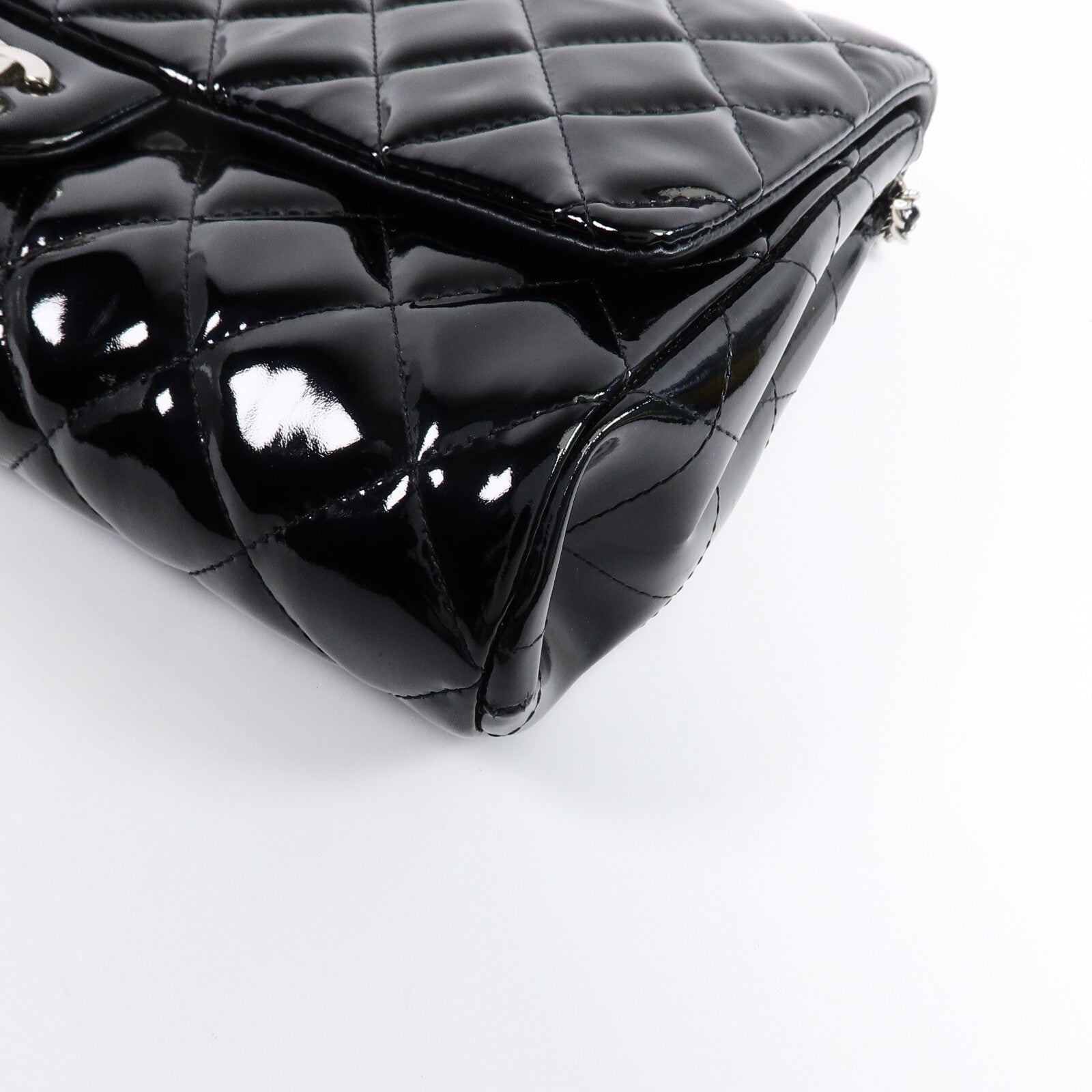 CHANEL 漆皮皮革Timeless鏈帶肩背袋