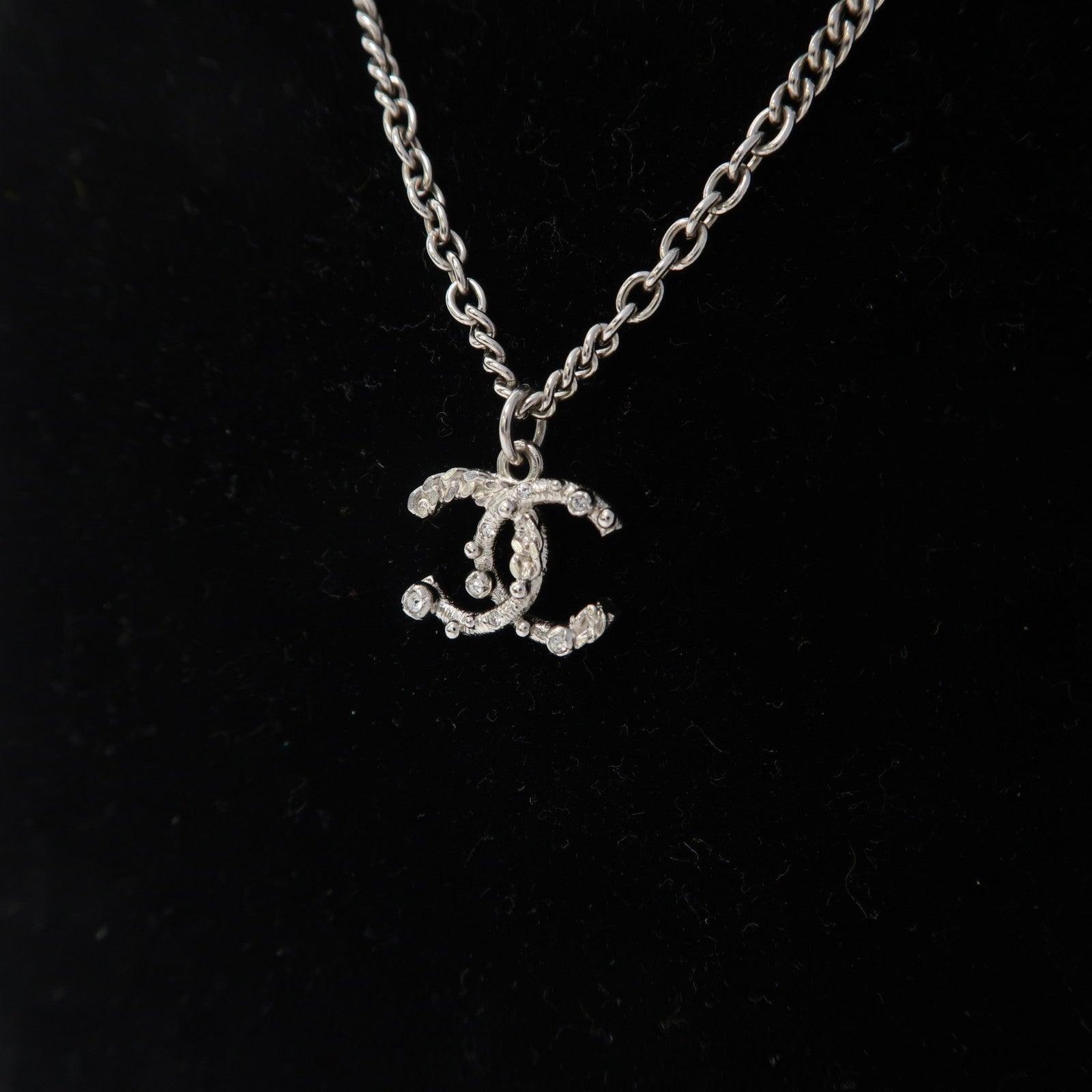 CHANEL 金屬Necklace項鍊銀色