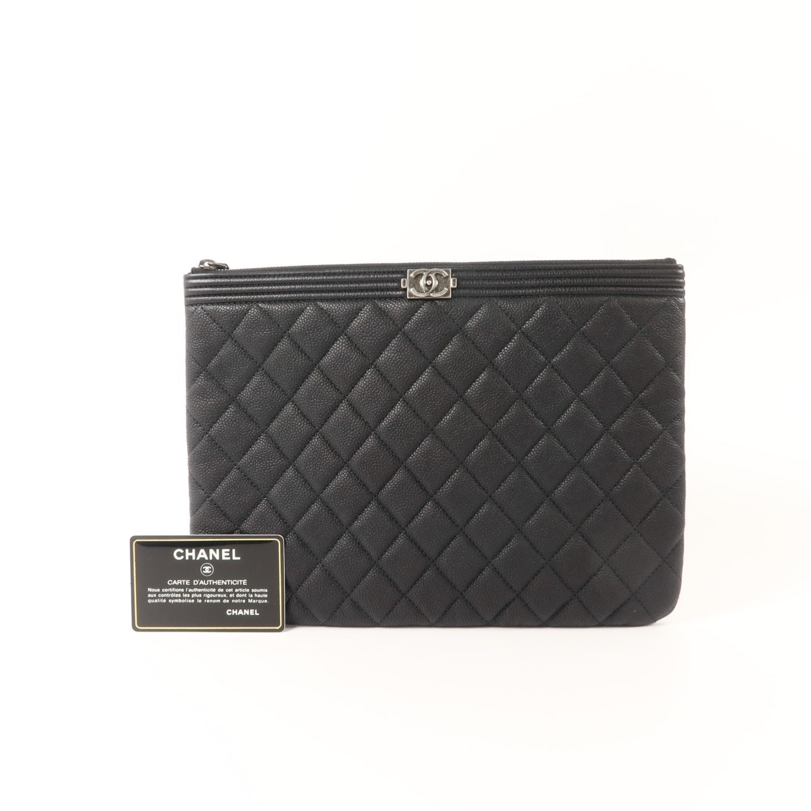 CHANEL 牛皮皮革Boy Chanel Clutch Bag手拿包
