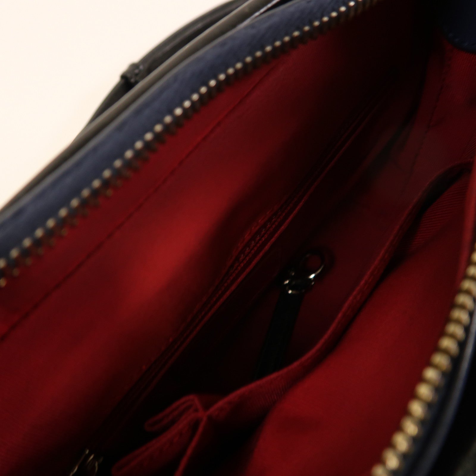 CHANEL (PRICE DOWN) Quilted CC SHW Gabrielle Small Chain Shoulder Bag Calfskin Leather Blue