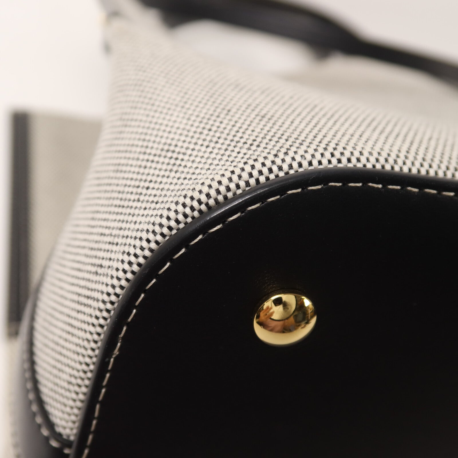 BURBERRY 帆布Small Peggy Bucket Bag手挽肩背兩用袋