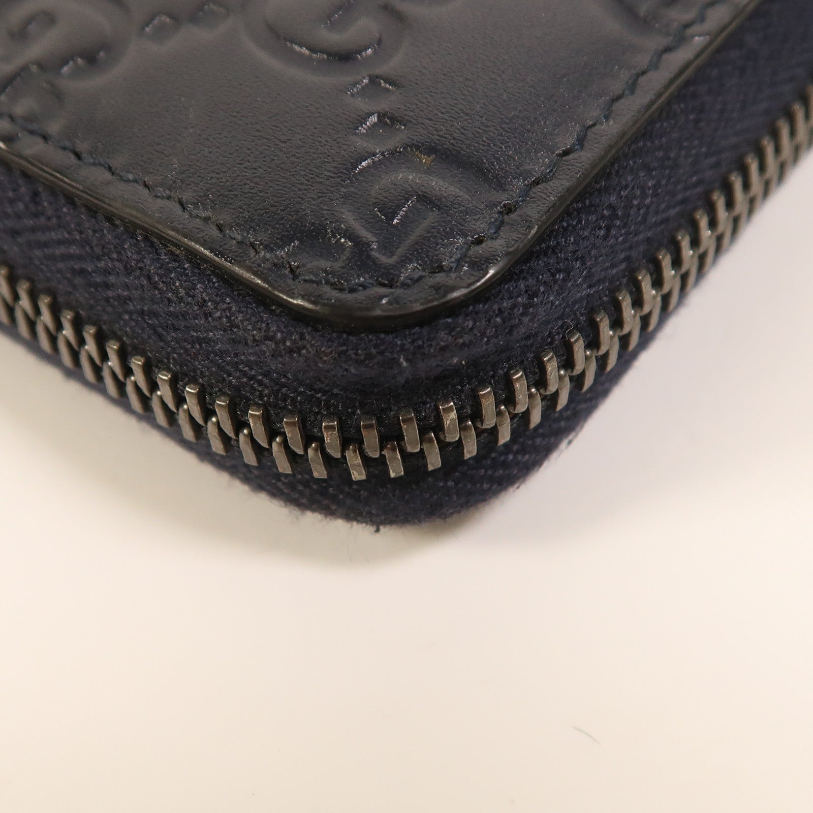 GUCCI 牛皮皮革Guccissima Long Wallet銀扣長錢包