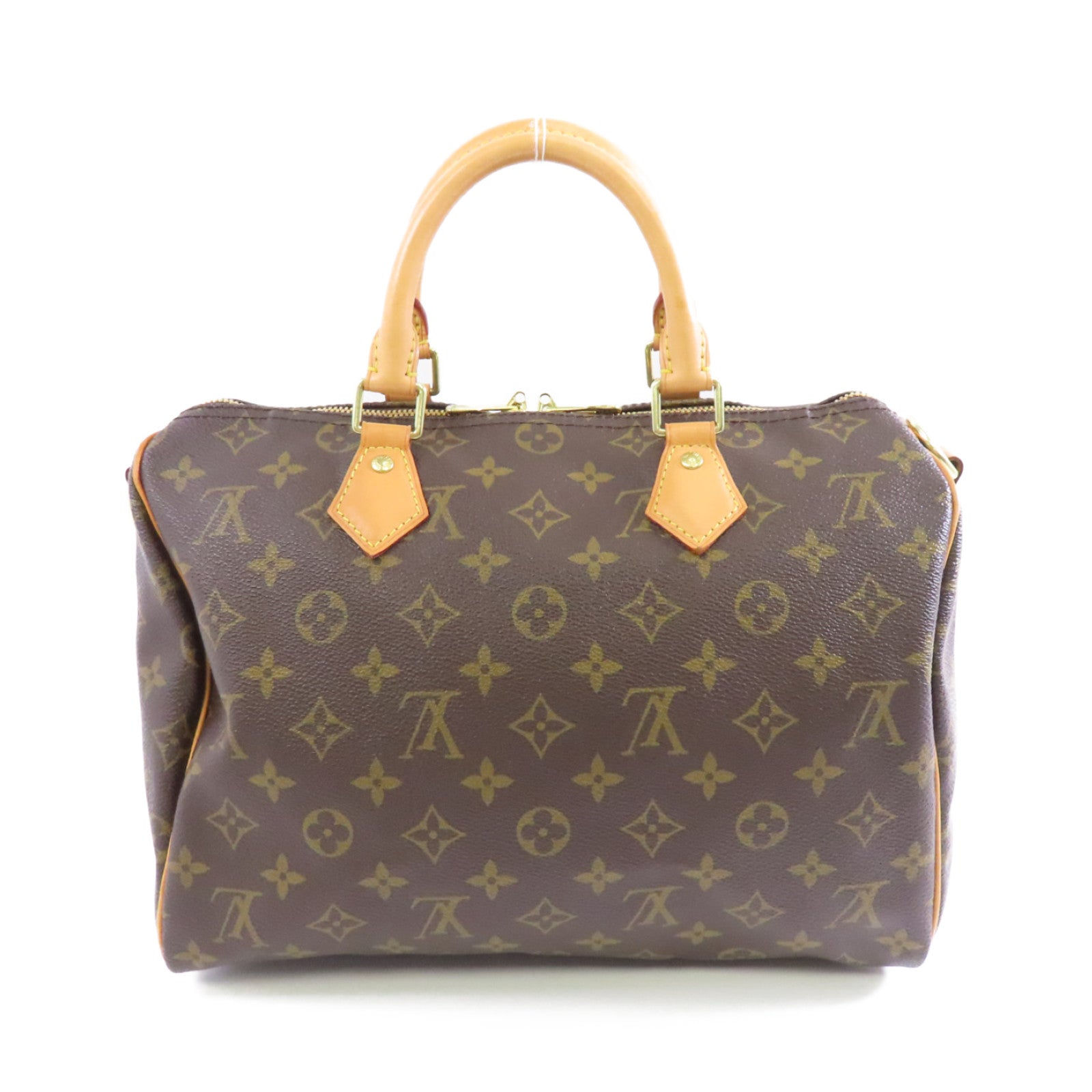 LOUIS VUITTON Monogram Speedy Bandouliere 30金扣手挽肩背兩用袋啡色