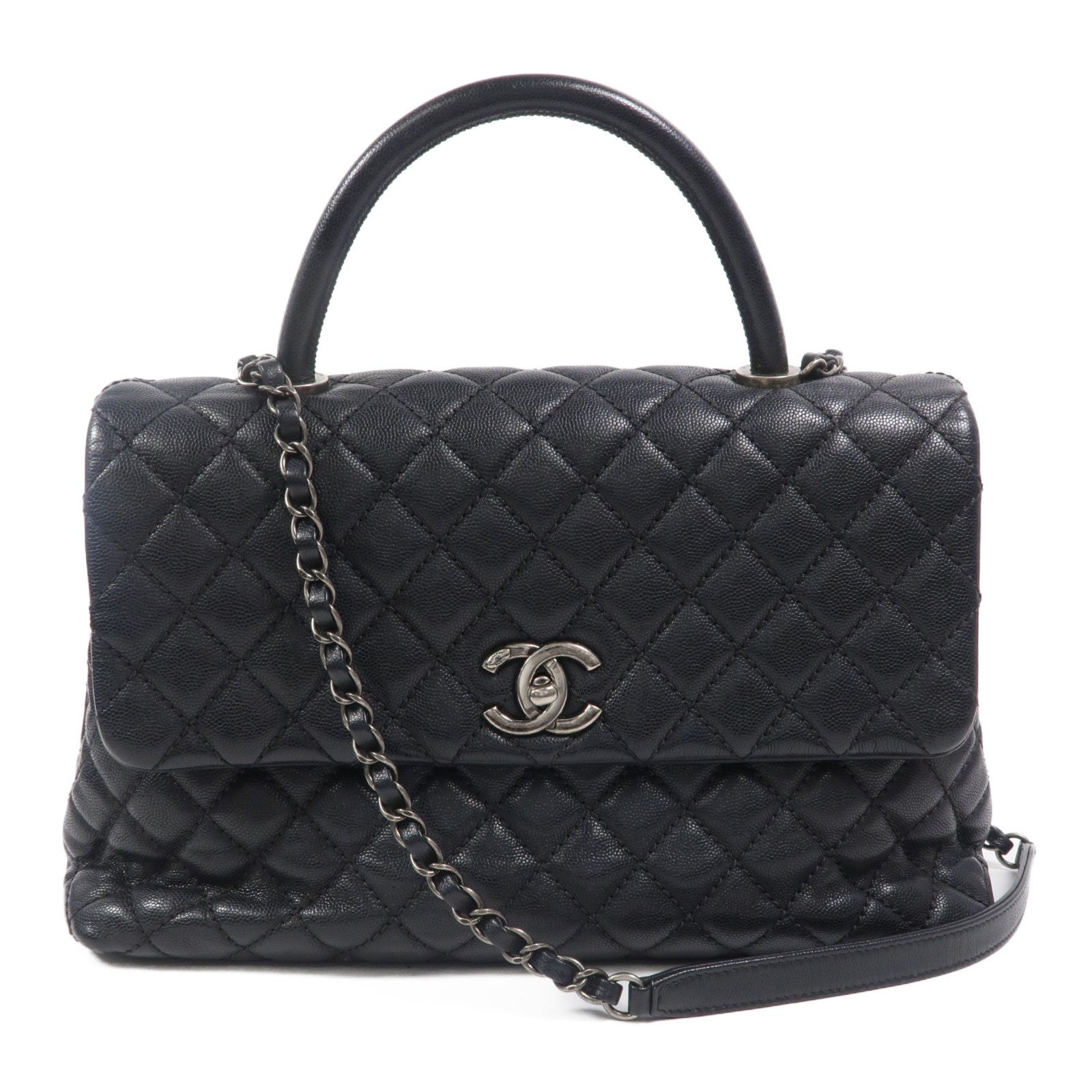 CHANEL 牛皮皮革CoCo Handle Large手挽肩背兩用袋