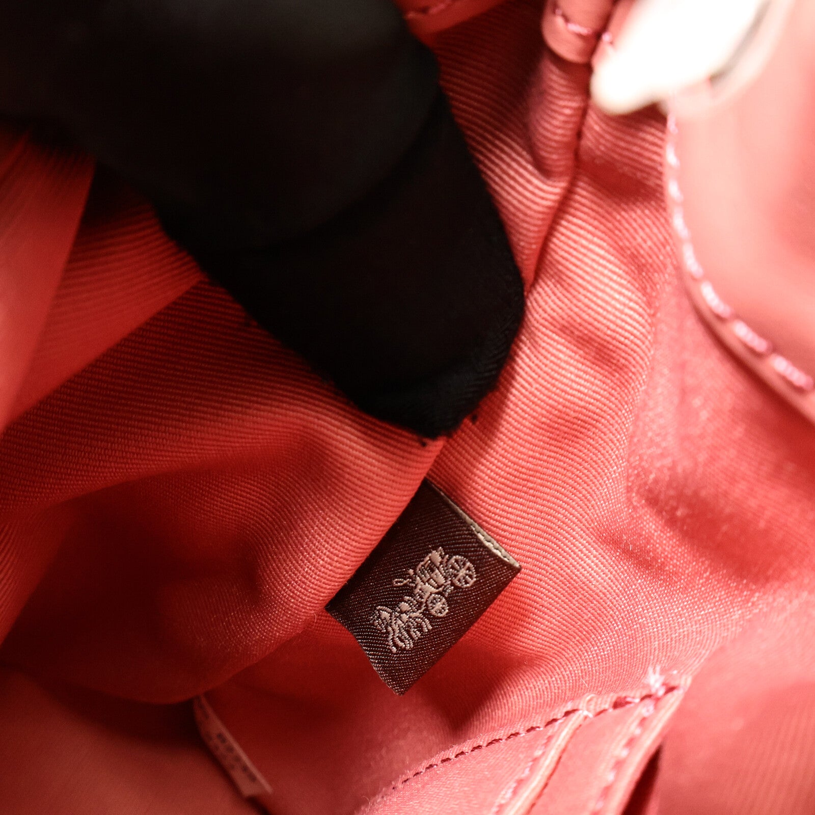COACH 帆布Mini Dempsey Bucket Bag手挽肩背兩用袋
