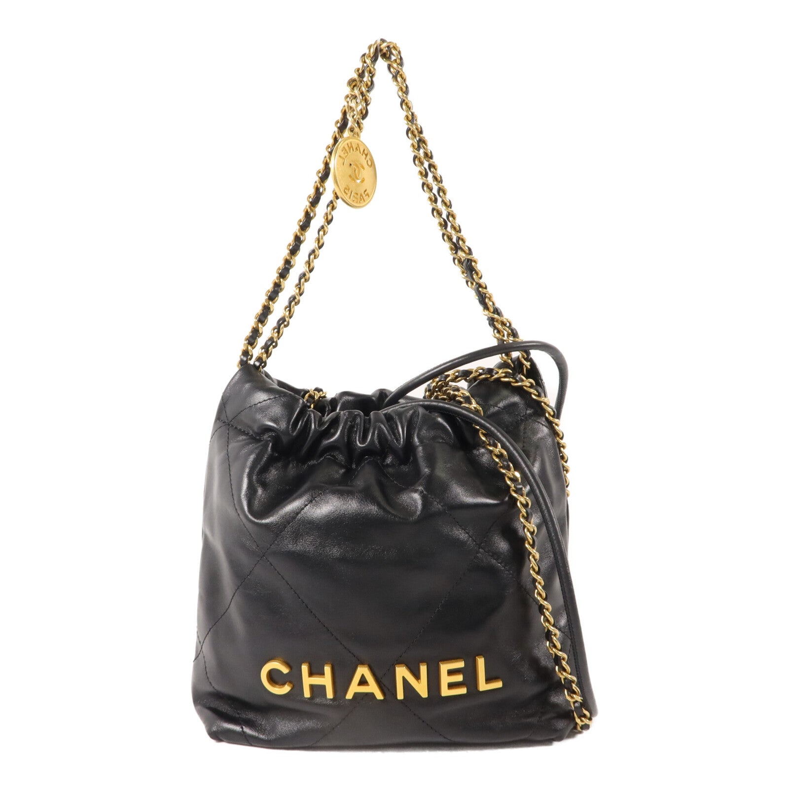 CHANEL 牛皮皮革Chanel 22 Mini手挽肩背兩用袋