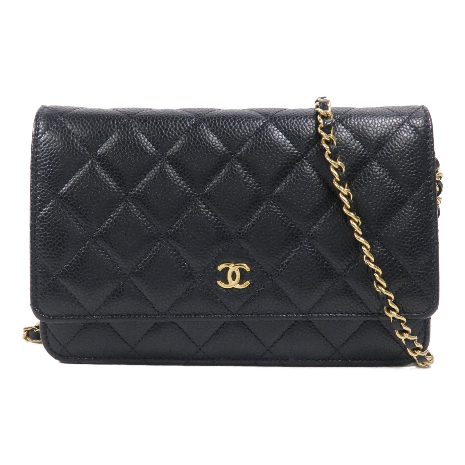 CHANEL 牛皮皮革WOC Wallet On Chain鏈帶肩背袋