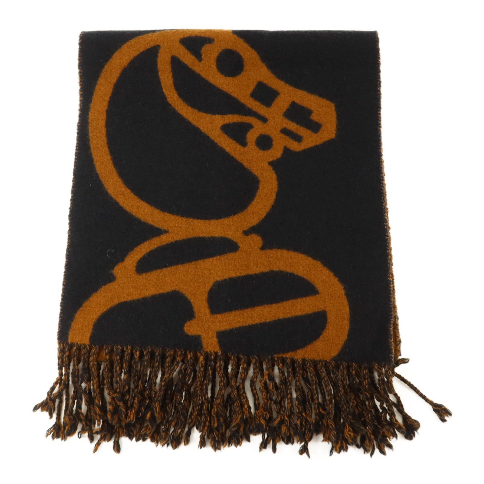 HERMES 羊絨Scarf頸巾Caramel