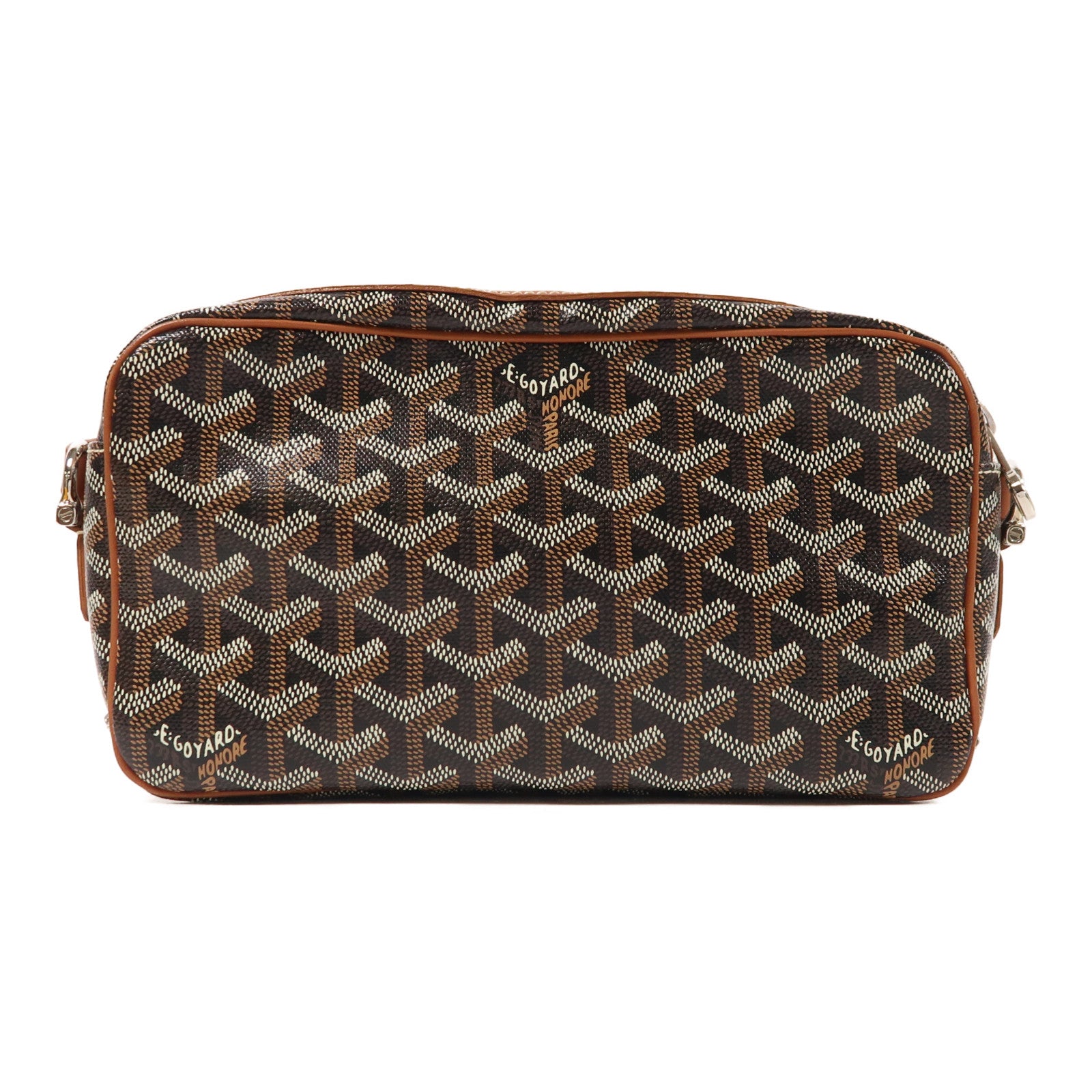 GOYARD 塗層帆布Sac Cap Vert PM銀扣肩背袋