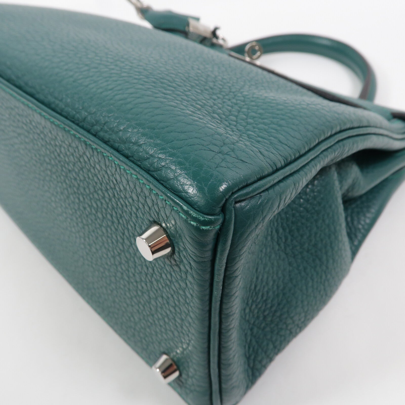 HERMES Togo皮革Kelly 28手挽肩背兩用袋Malachite