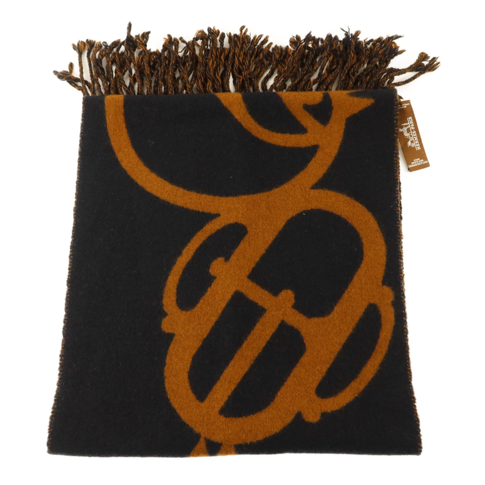 HERMES 羊絨Scarf頸巾Caramel