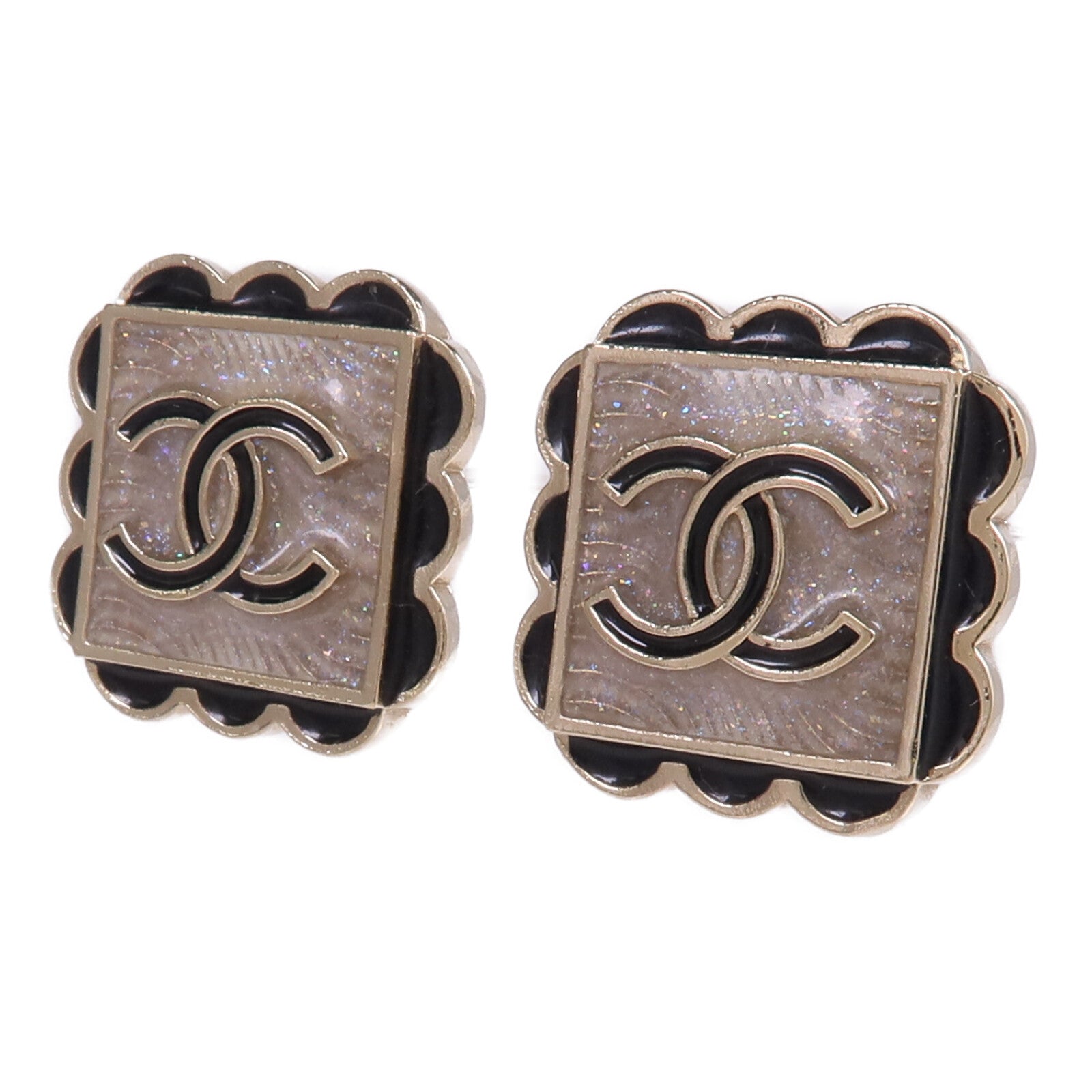 CHANEL PVC/金屬Earrings耳環