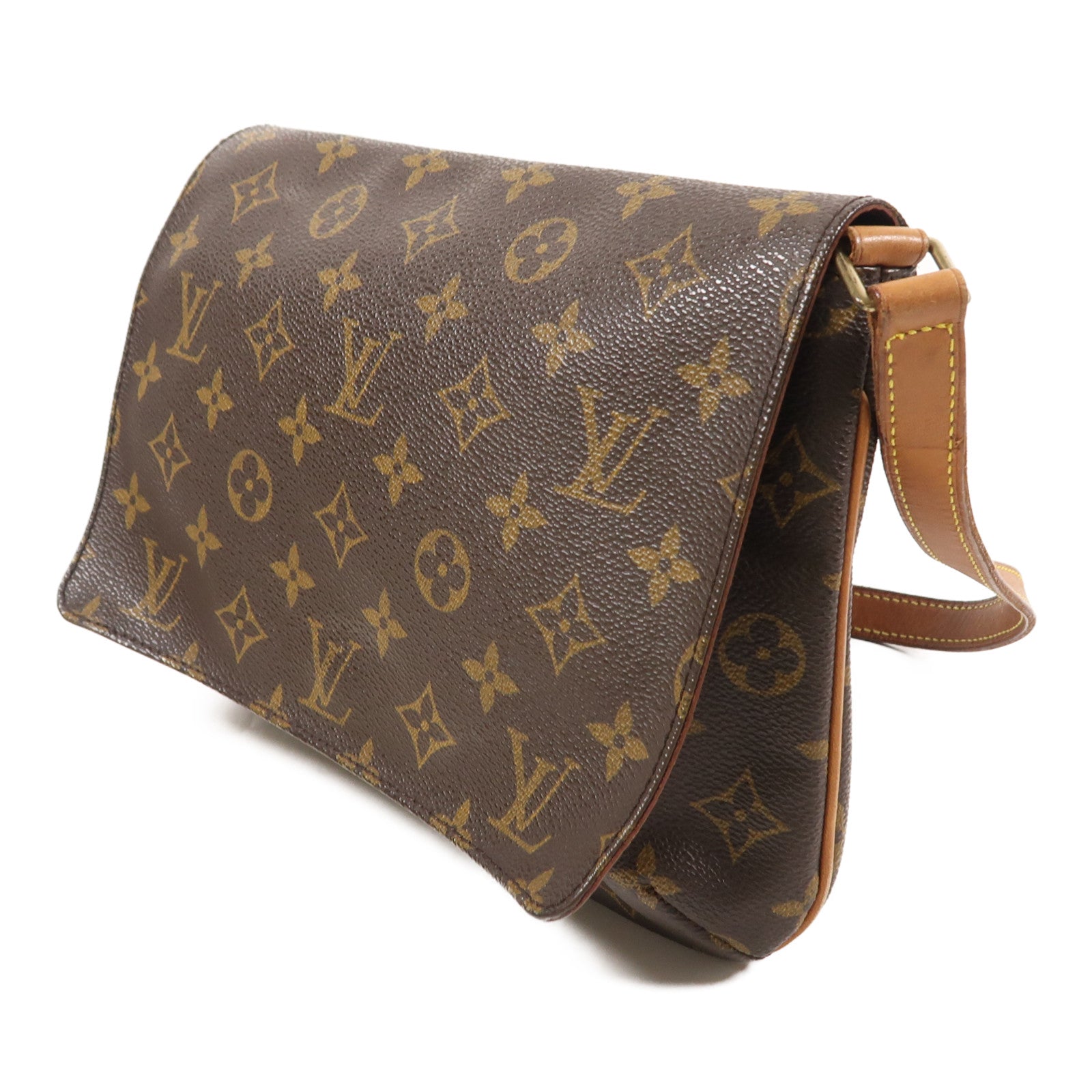 LOUIS VUITTON Monogram Musette Tango Long Shoulder金扣肩背袋