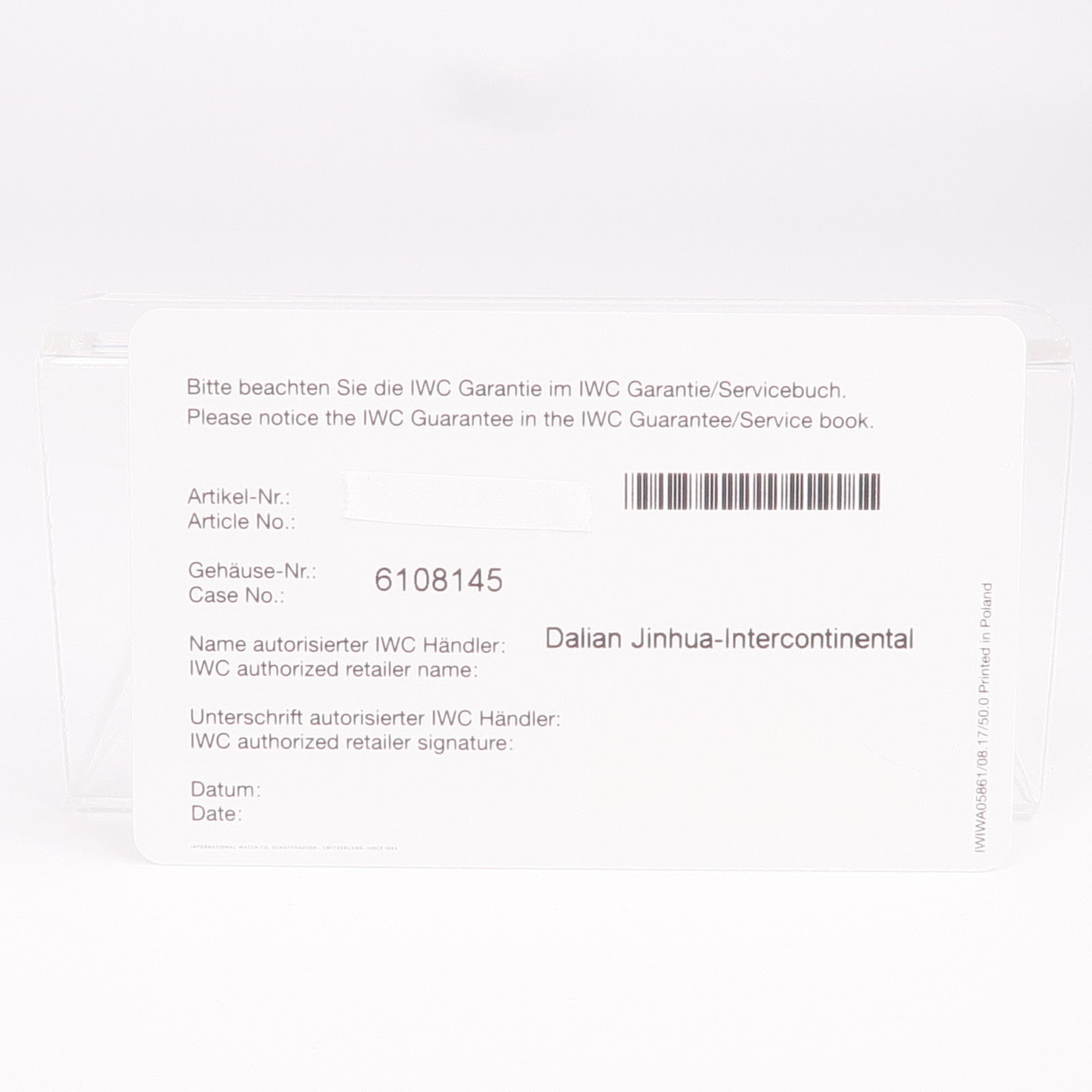 IWC Portuguese Chronograph IW371491